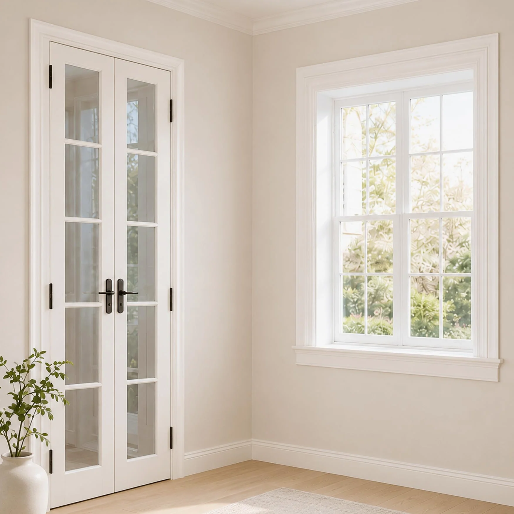 Modanatura Adesiva per Pareti PVC Flessibile Modanature per Pareti per Porte, Finestre, Specchi Flessibili, Pareti, Soffitti, Pavimenti, Armadi, Bianco W 6cm, L 6m