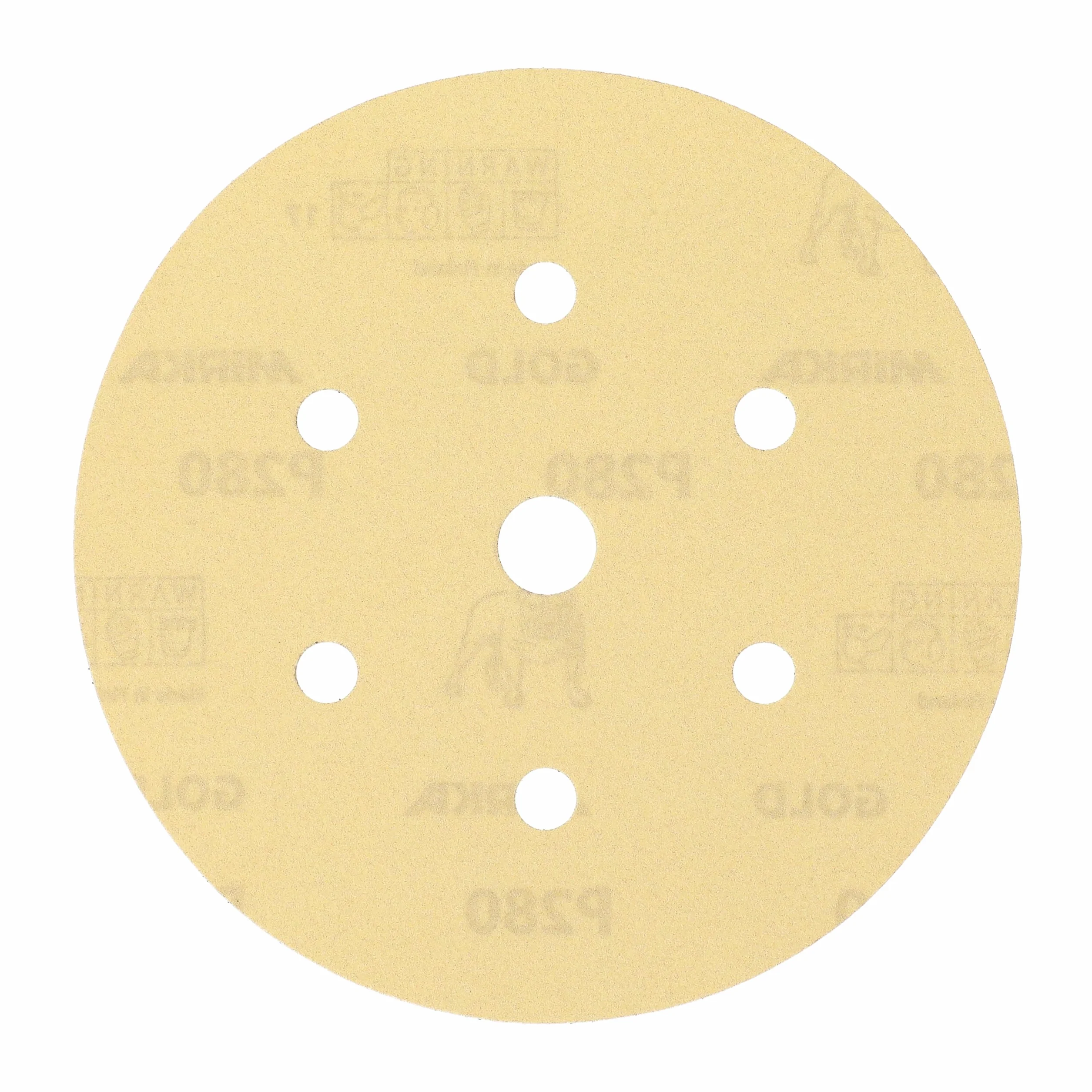 Mirka Gold Carta abrasiva universale Ø 150 mm a strappo 7 fori grana P280 100 pz
