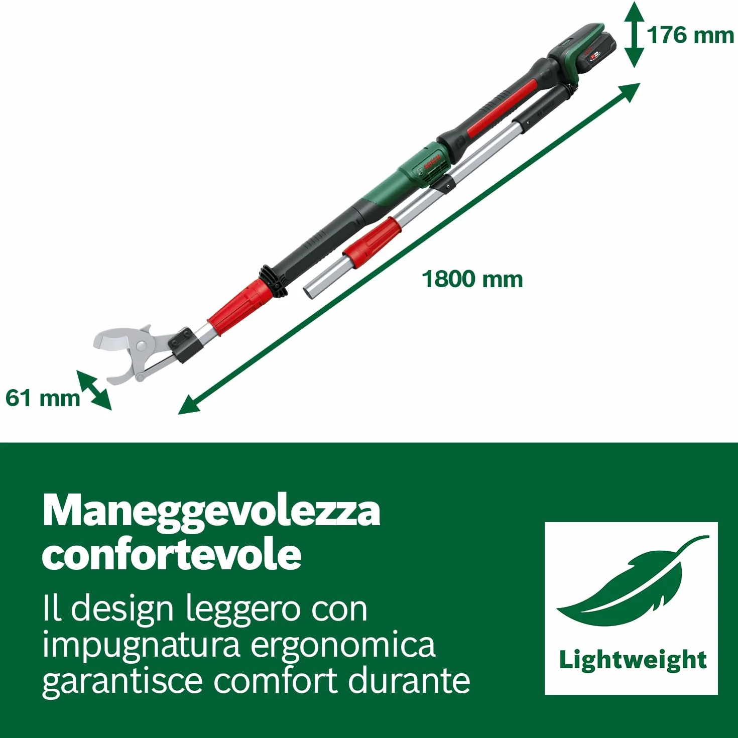 Bosch Advancedprune 18V-45 Forbici Potatura a Batteria 18V 45 mm 600 Tagli
