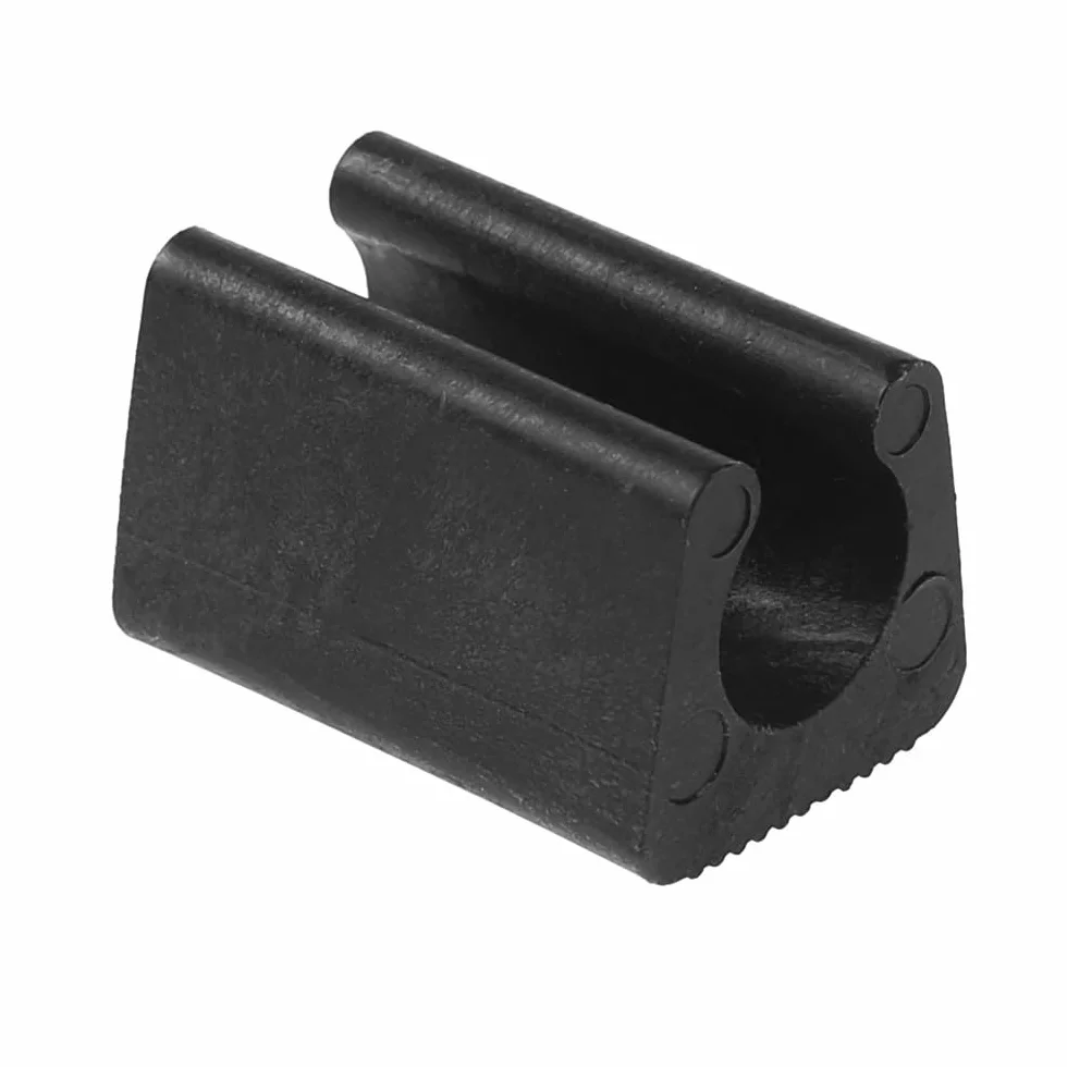 Piedini per sedia in plastica a forma di U, diametro 12 mm, nero