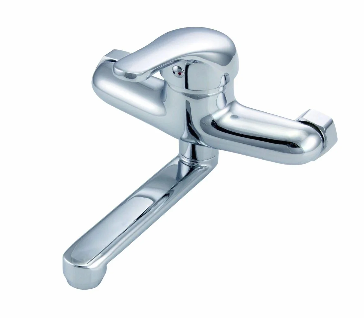 Rubinetto da parete per lavabo monocomando B292 erogatore corto