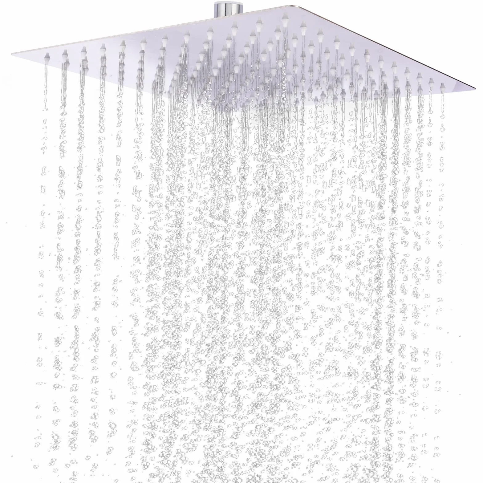 Soffione Doccia 12 Pollici,Soffione Doccia a Pioggia,Testa Doccias Regolabile 360°,Docce Fisse in Acciaio Inossidabile 304,Alta Pressione Docce Fisse Facile da Pulire e Installare,Cromo