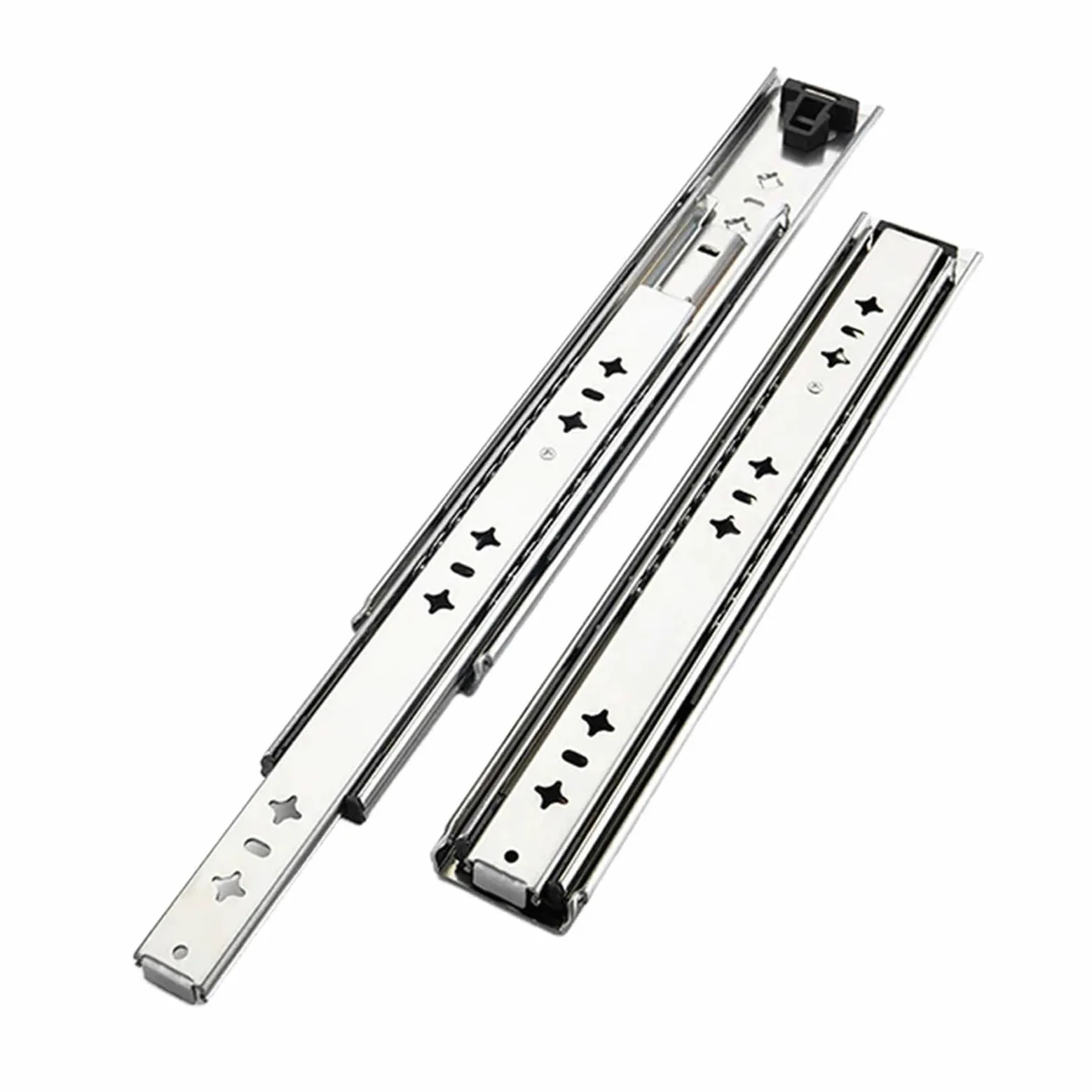 Guide for cassetti for carichi pesanti da 53 mm - Capacità di carico di 120 kg, guide for cassetti lisce ad estrazione completa for armadi e scaffali(450mm)