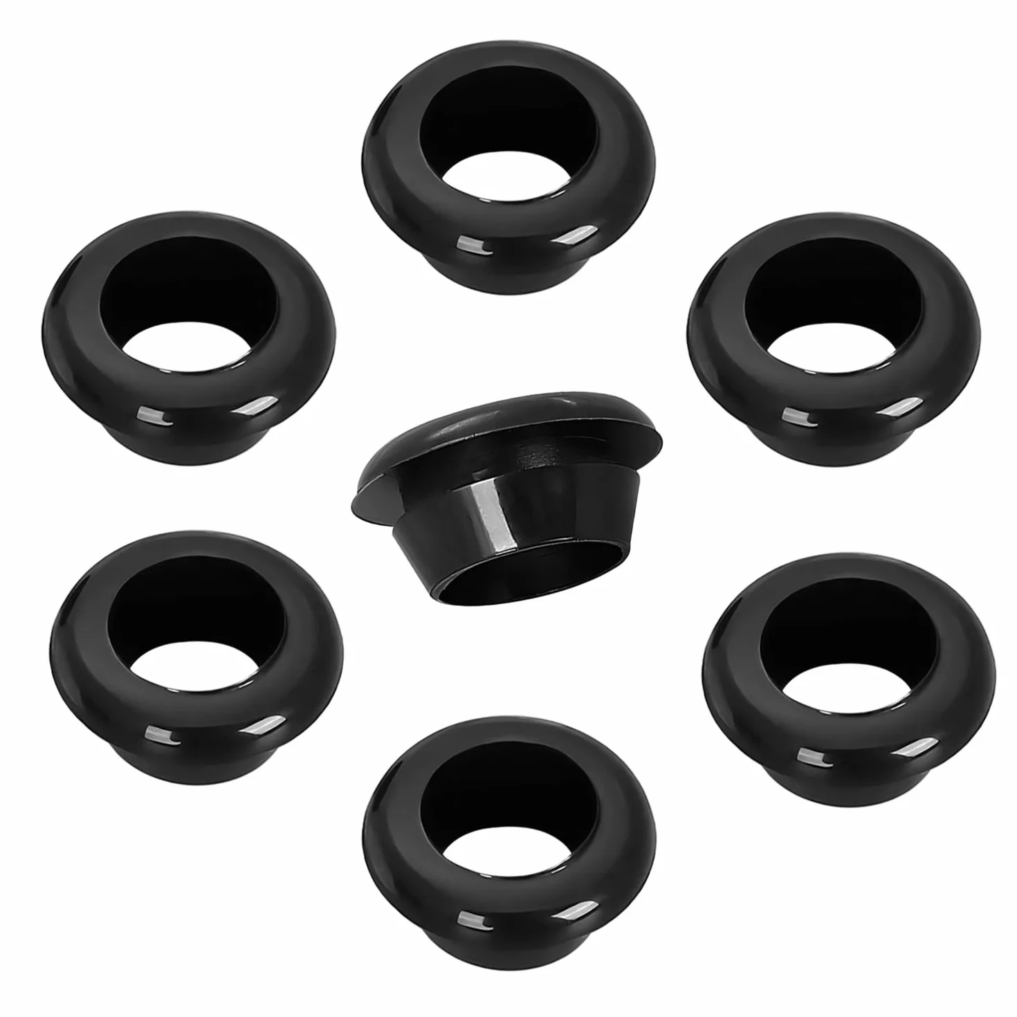 Qrity 20 Pezzi Gommino in Gomma Passacavi, Guarnizioni Protezione Fili Cavi, ID 20mm Montaggio 25mm
