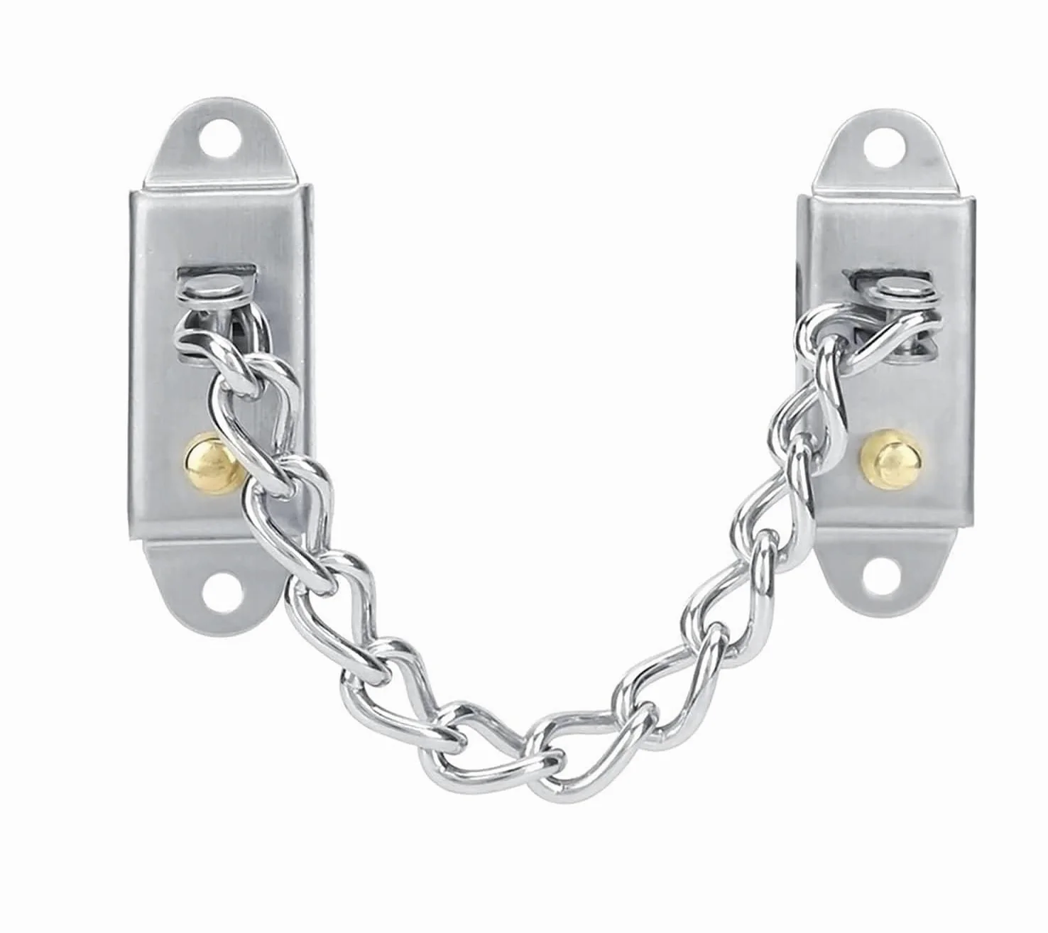Lucchetto A Catena for Porta In Acciaio Inossidabile | Argento: for porte di casa, hotel e ufficio
