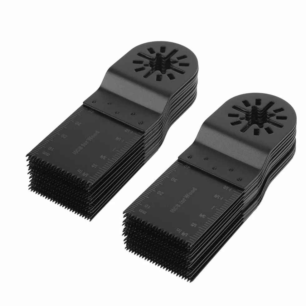 Kit di lame per multiuso multiuso 20 lame per oscillanti universali 34 mm, con pennarelli integrati per il taglio