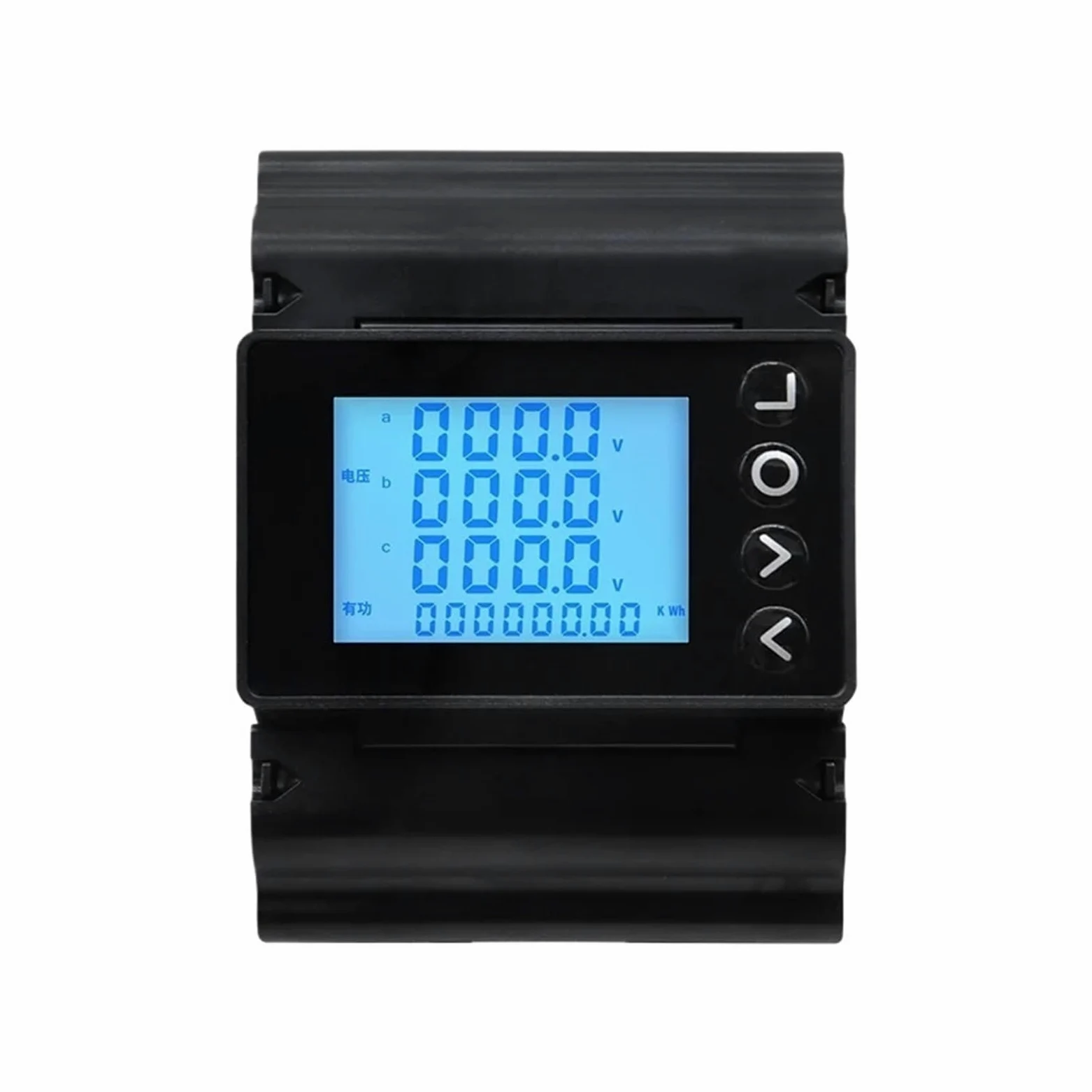 Misuratore di Potenza Digitale Watt RS485 Consumo di Corrente su Guida DIN Trifase CA 220 V(with 150A CT)