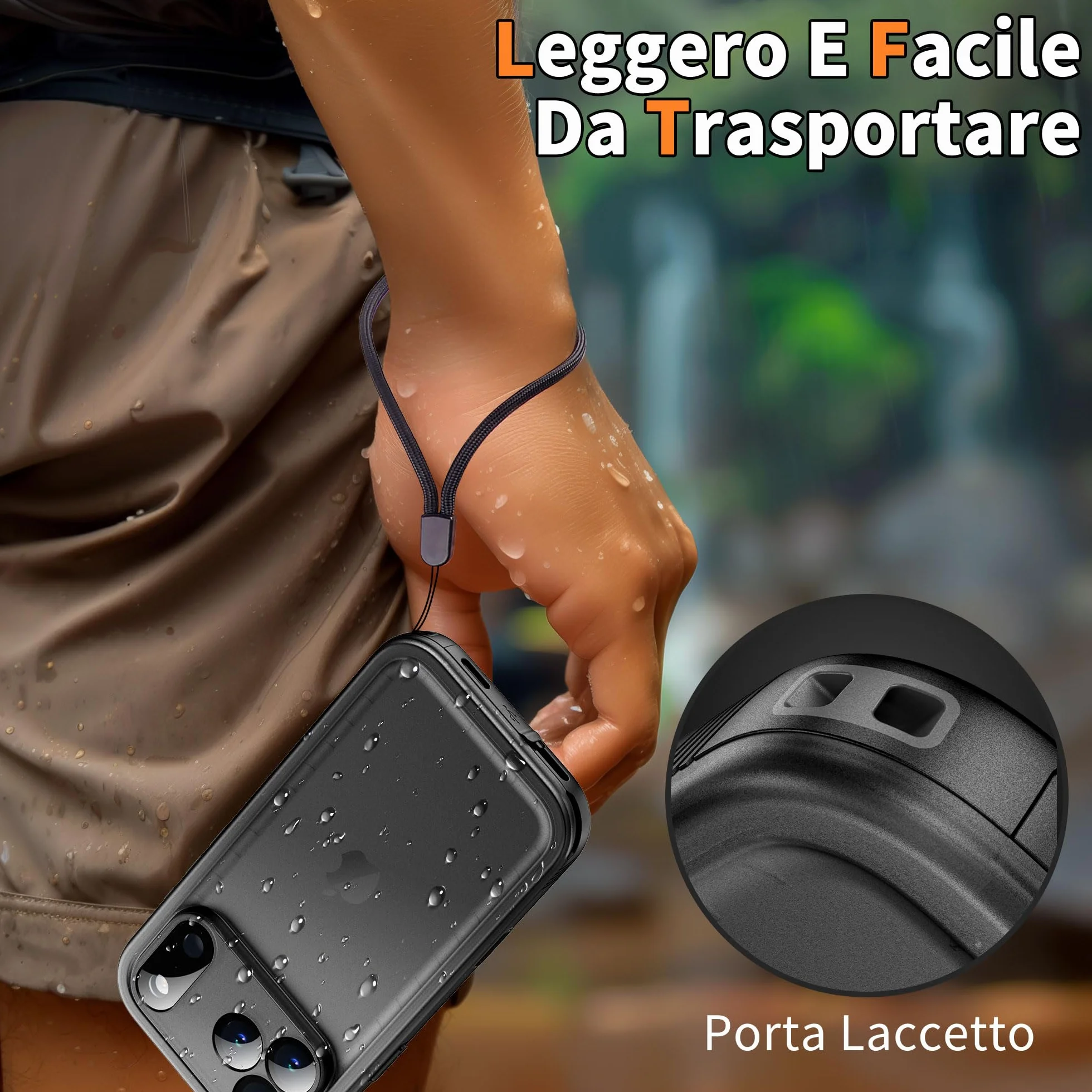 Cozycase TOP Cover Protettiva Per iPhone 17 Pro Impermeabile Antiurto IP68 Subacquea Antipolvere 360 Completa integrale Militare Rigida Rugged Custodia Resistente i Phone 17Pro Anti Urto Waterproof