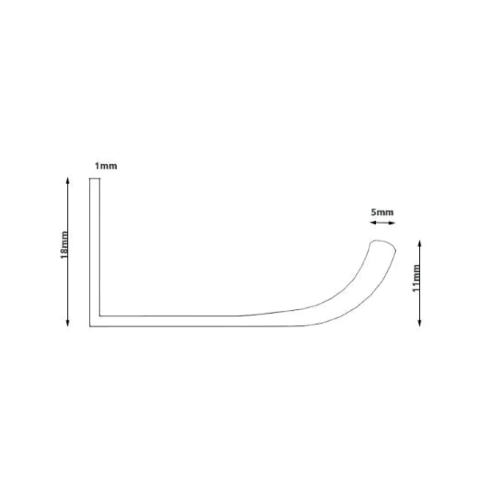 2 maniglie per mobili nascoste, maniglie curve, moderne, maniglie invisibili, per armadi da cucina, armadio, guardaroba, maniglie da cucina, oro, 40 cm