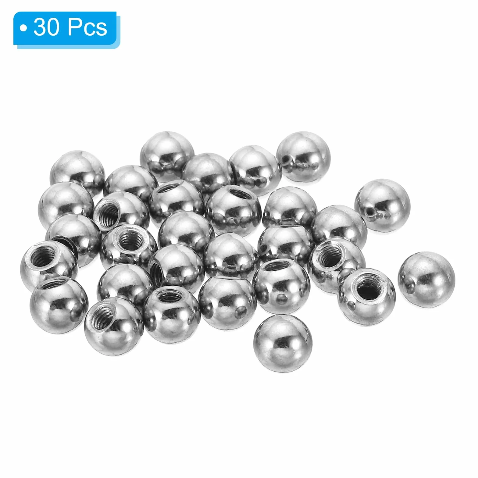 PATIKIL M4 x 9mm Dadi a Sfera Pomelli, Pz30 Tappi a Sfera Perforazione Acciaio Maniglia Foro Cieco Decorazione