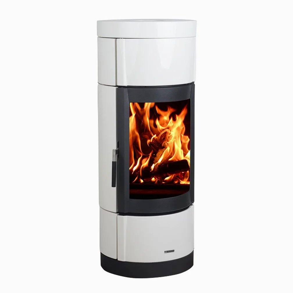 Stufa a Legna La Nordica Fortuna Bifacciale serie top design Bianco Infinity 8 kW