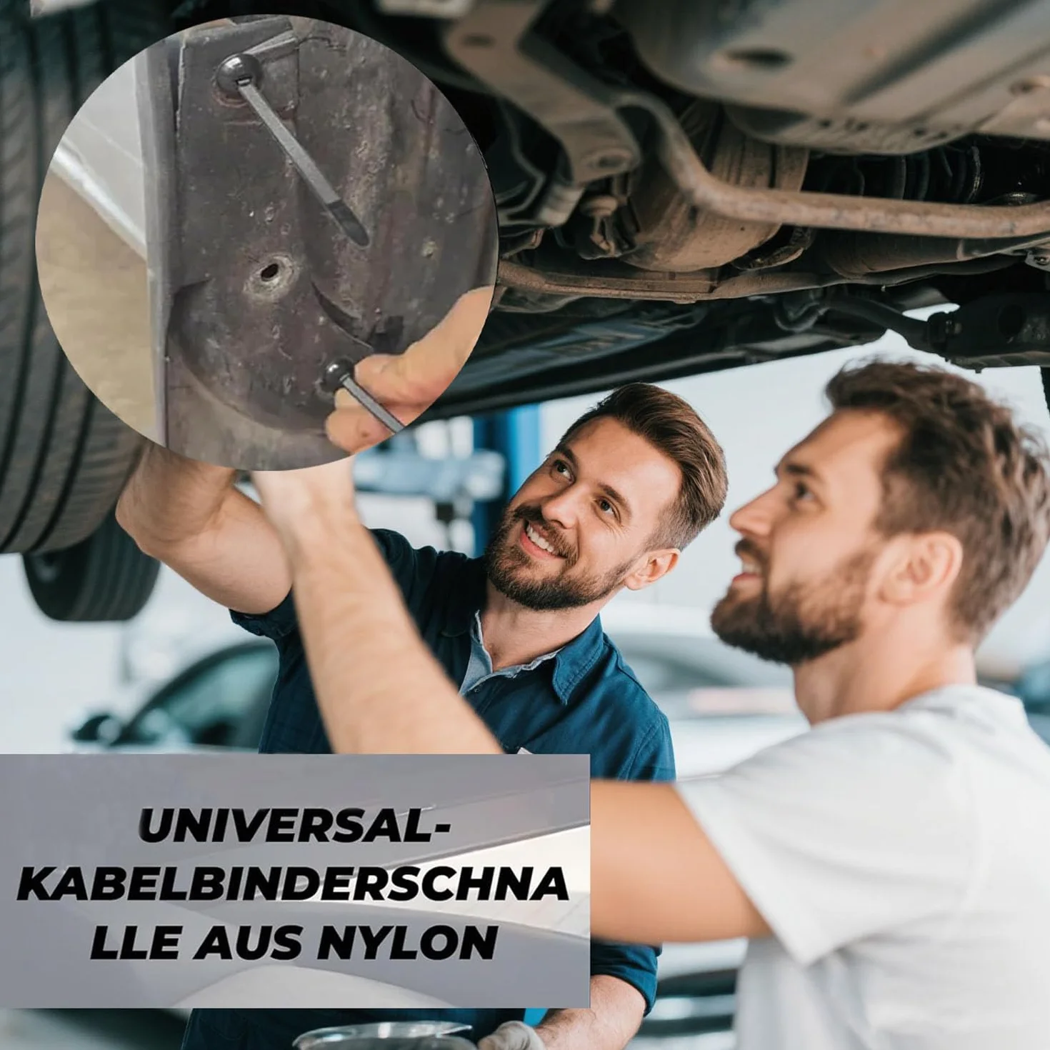 Fibbie universali in nylon per fascette fermacavi, clip autobloccanti per auto, rivetti in plastica