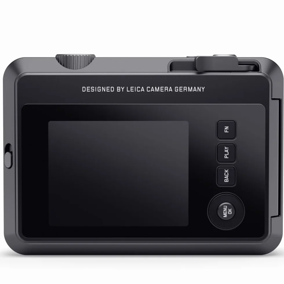 Leica Sofort 2 Fotocamera Digitale Istantanea con Display LCD, 2 Trigger, 10 Effetti Lente e Supporto per l'App Leica FOTOS (Nero)