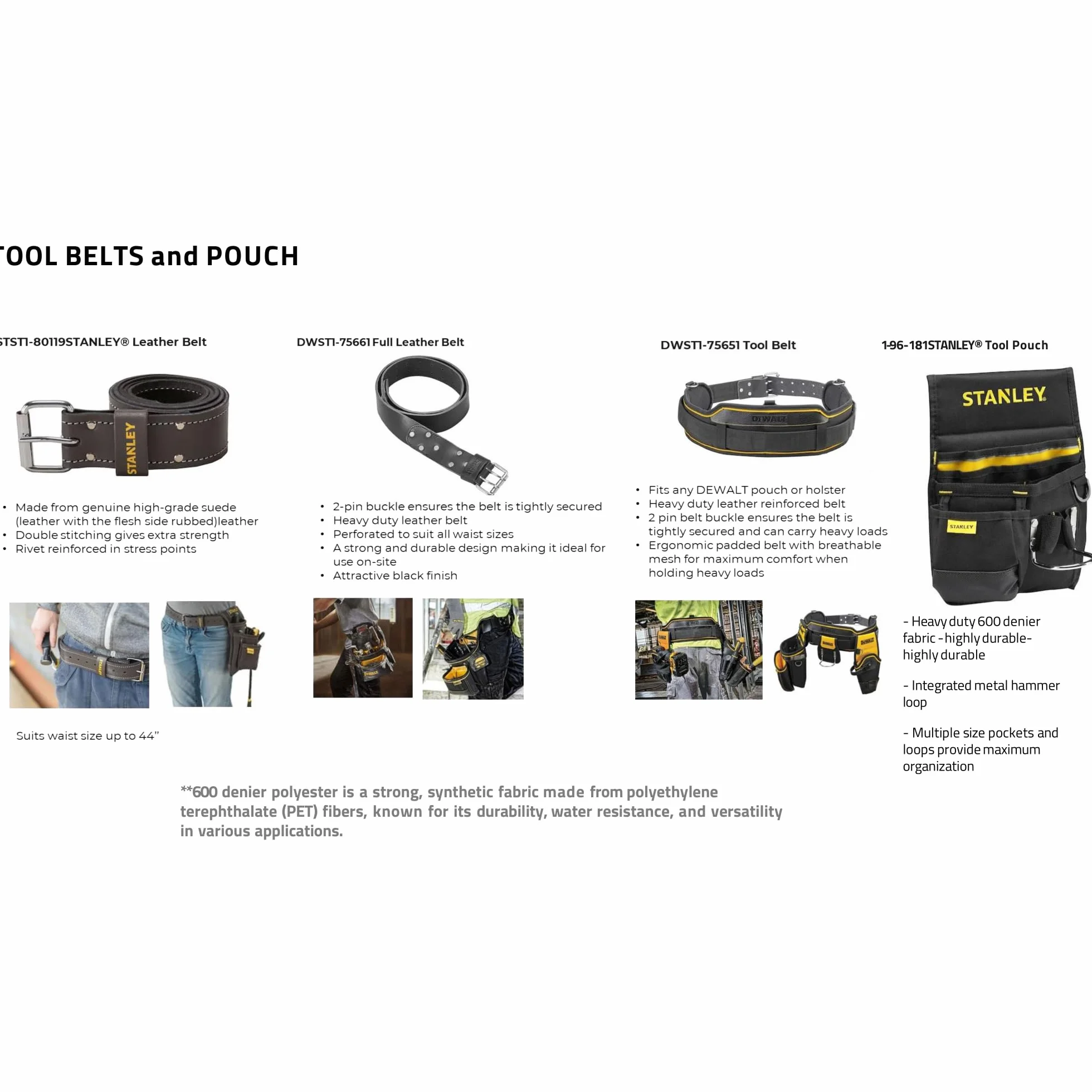DeWalt Cintura porta attrezzi Multicolore