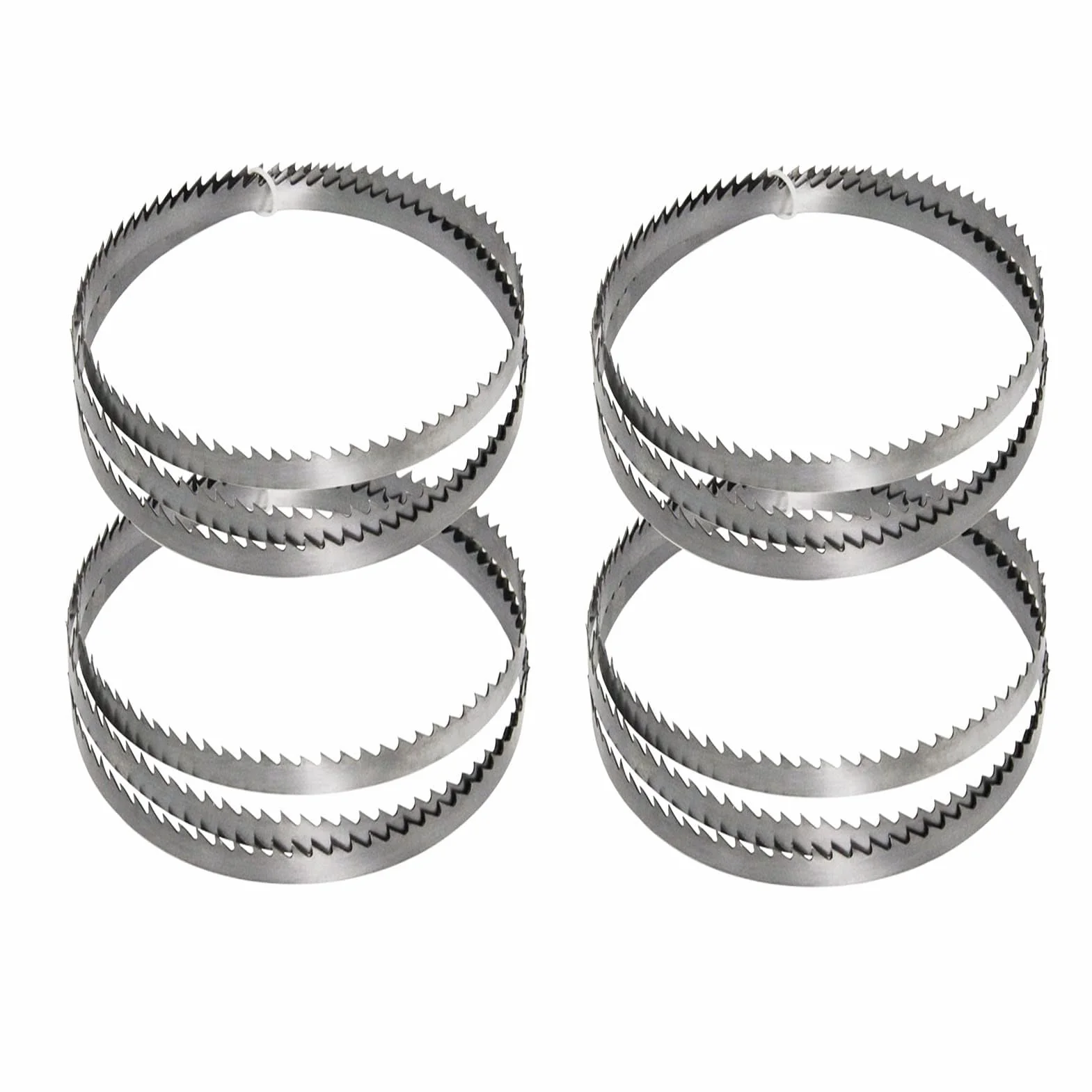 Set di 4 Lame per Sega A Nastro SK5, 1400mm x 6,35mm x 0,35mm per Sega A Nastro BS200A 8" (Taglia : 6 TPI)