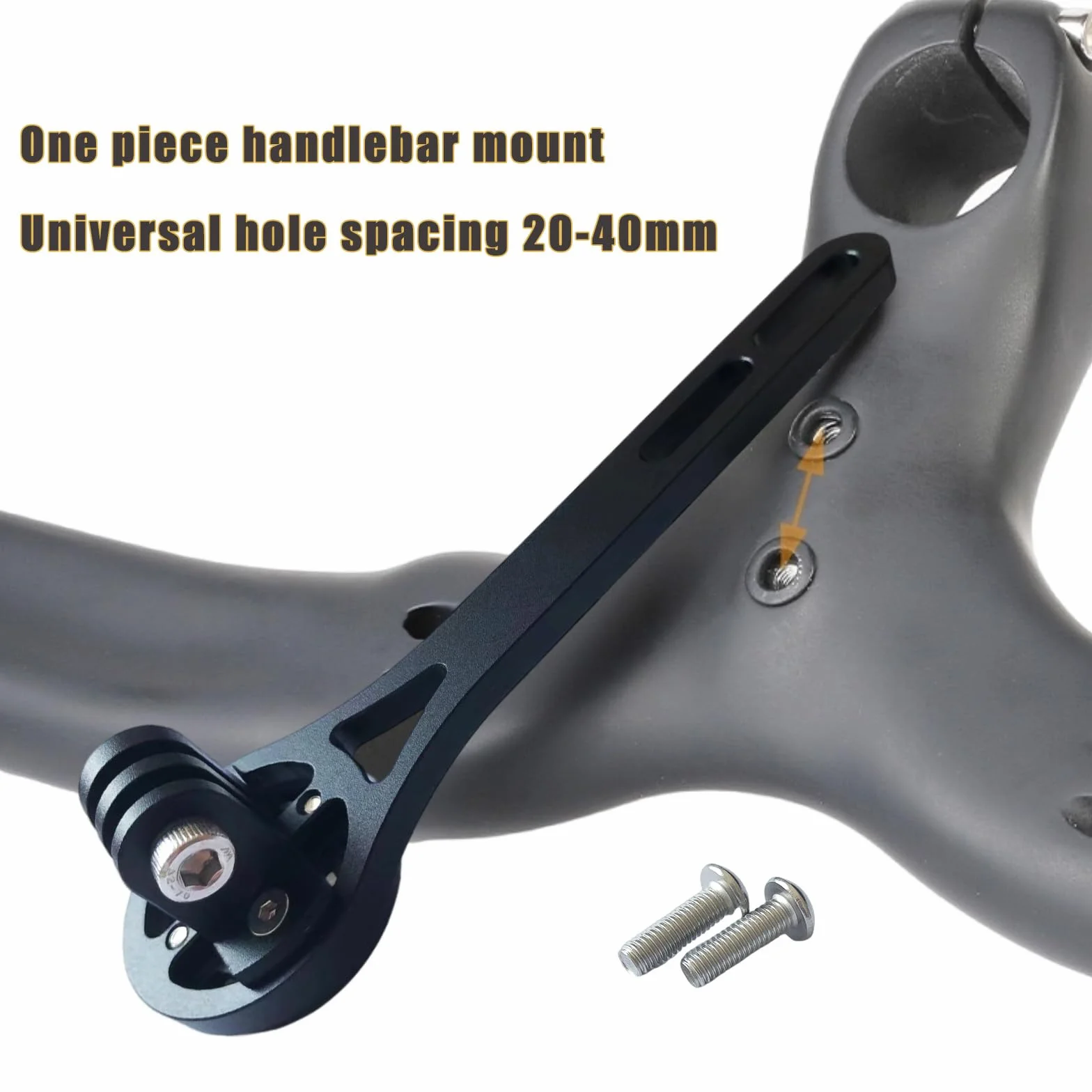 Supporto Integrato Ciclocomputer, Supporto Computer da Manubrio Lega Alluminio, Supporto per Computer da Ciclismo per Bici per Garmi Edge, Wahoo, Cateye, Bryton, GoPro