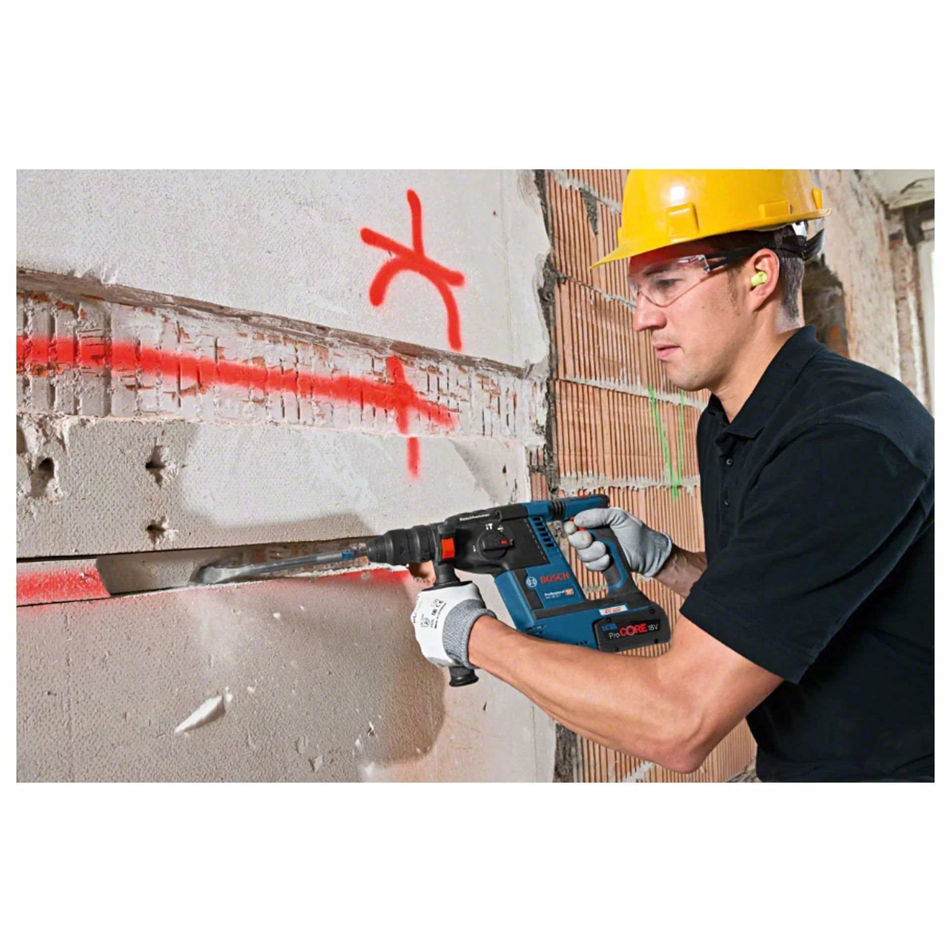 Bosch Professional GBH 18 V-26 Nudo L-BOXX 18V Blu Navy