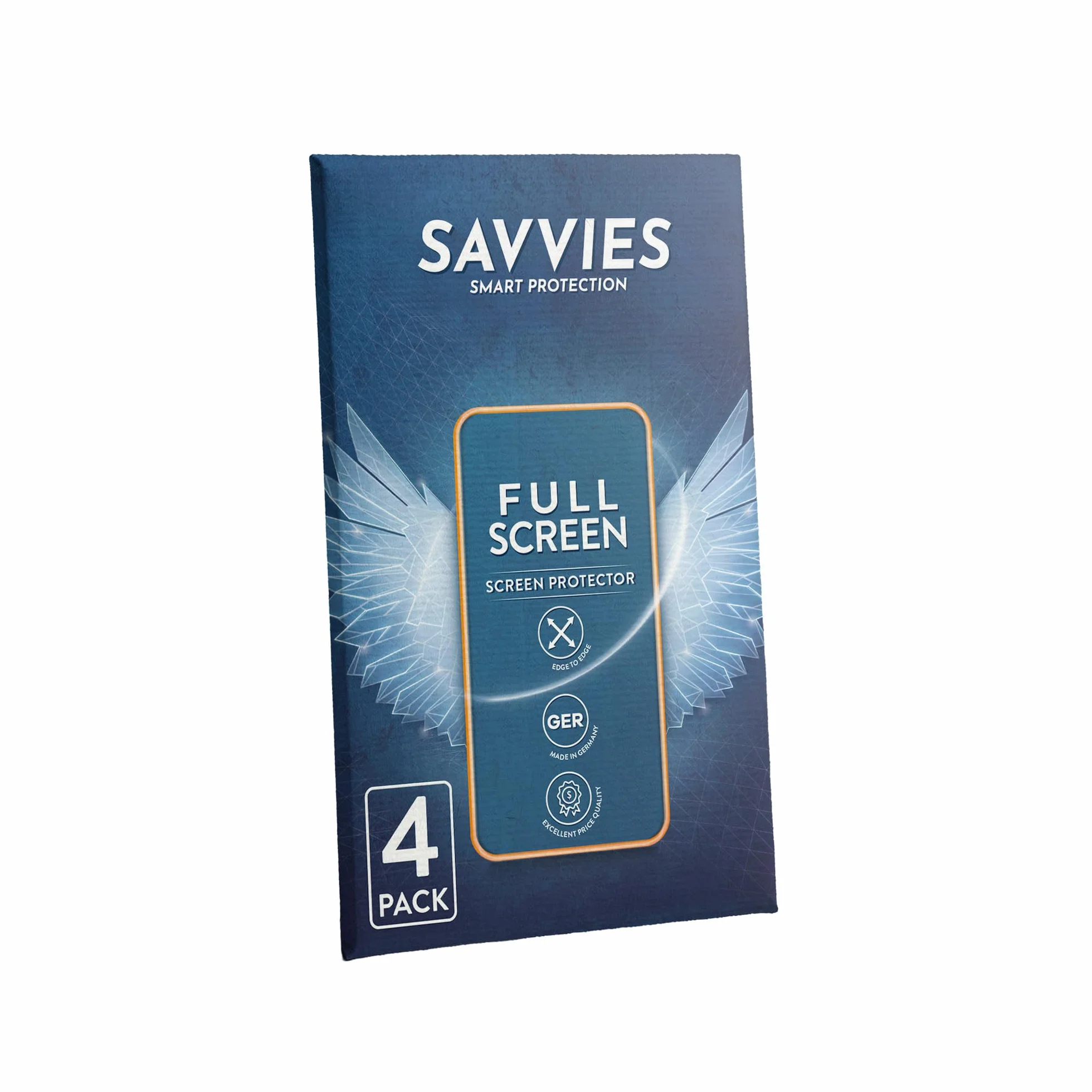 savvies 4 Pezzi Full-Screen Pellicola Protettiva per Blink Video Doorbell Full Cover Pellicola Copertura [Trasparente, 3D Curved, Proteggi Schermo]