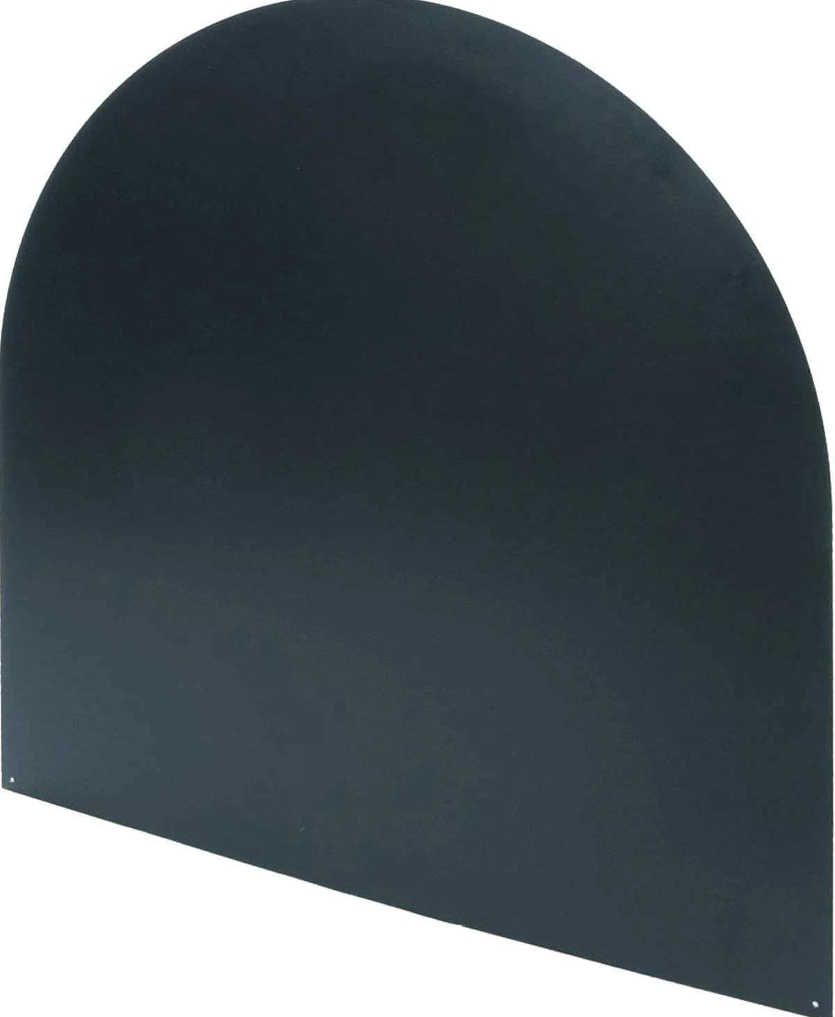 Pedana salvapavimento nera semitonda stufa a legna e pellet cm.84x84