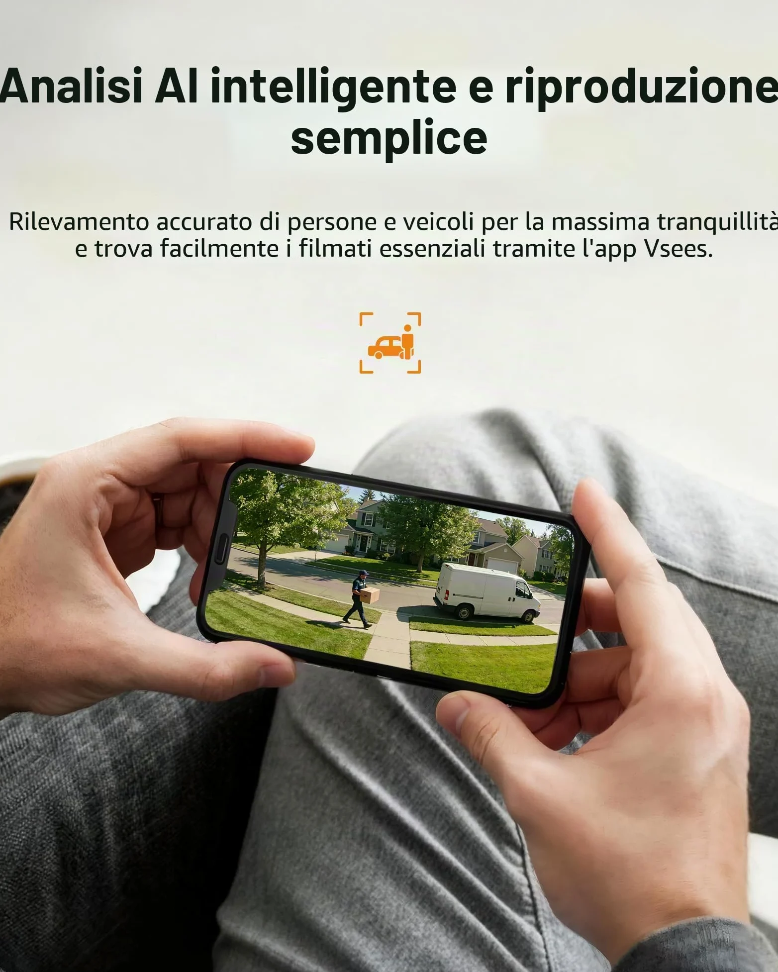 Anlapus 1080P - Videocamera di sorveglianza esterna 8 CH H.265+ DVR con 1TB HDD + 4 Bullet Camera 20M IR Visione Notturna compatibile PC/Mac