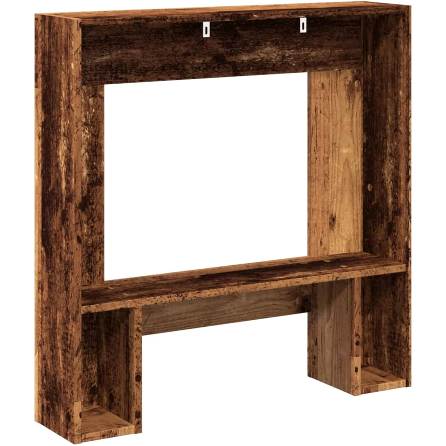 Cornice per Camino Legno Antico 81x18x82 cm in Truciolato,Cornice per Camino,Cornice Decorativa Caminetto-854605