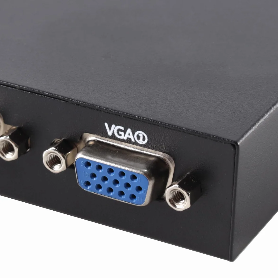 VGA Switch Box 2 IN 1 OUT Audio Video Switcher Splitter Doppio Monitor 1080P 2 Porte Video Condivisione Selettore Adattatore Supporto VGA, XVGA, Switch per PC, Proiettore
