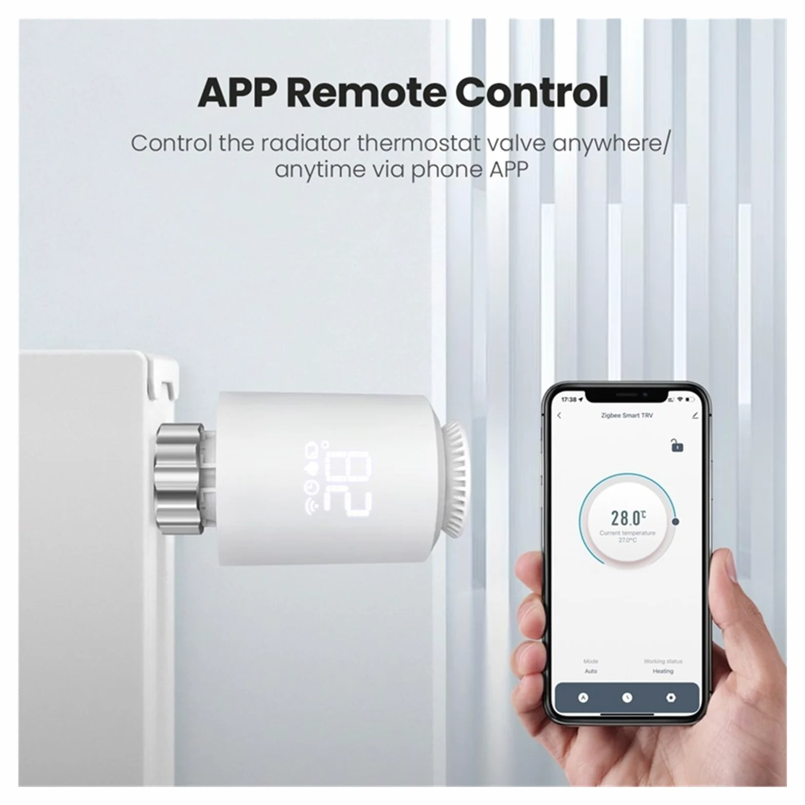 Supporto For Regolatore Di Temperatura Della Valvola Termostatica Smart TRV Del'attuatore Del Radiatore Tuya ZigBee Risparmia Sui Costi Di Riscaldamento Energetico