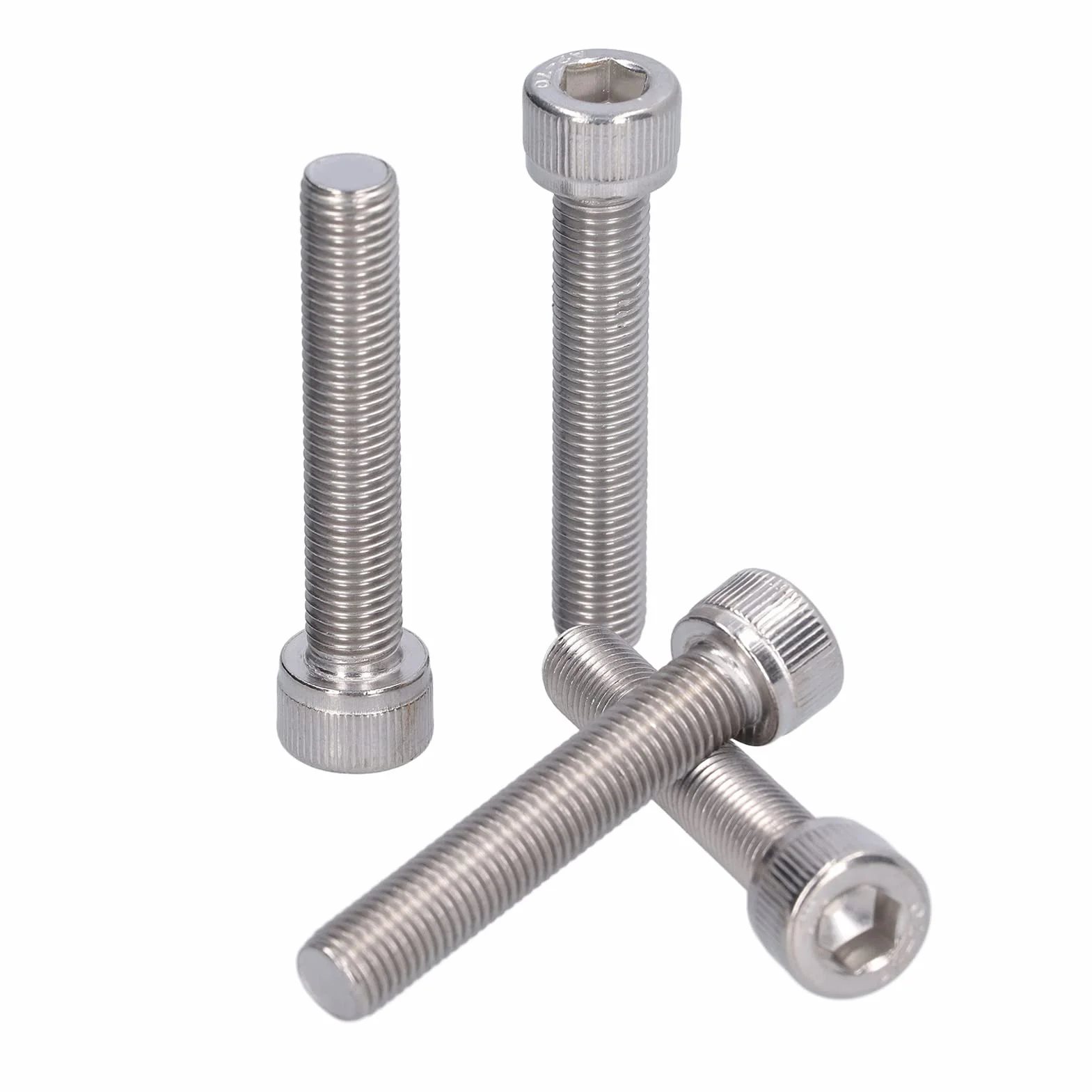 Bullone Esagonale M10x1,25 A2 Acciaio Inossidabile Vite a Passo Fine M10*55 4 Pezzi