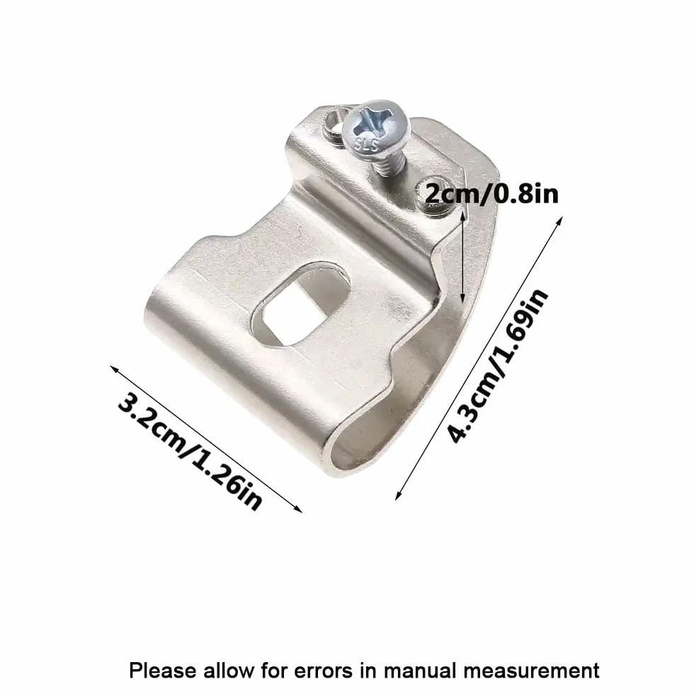 Ganci per cintura in acciaio inox compatibili Milwaukee M18, clip di ricambio 2604-20 2604-22 2797-22 con viti