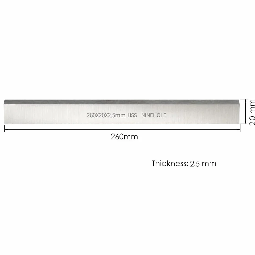 Lame per Pialla HSS 260mm Compatibili con Lurem 260 Kity 260 260x20x2.5mm 4 Pezzi