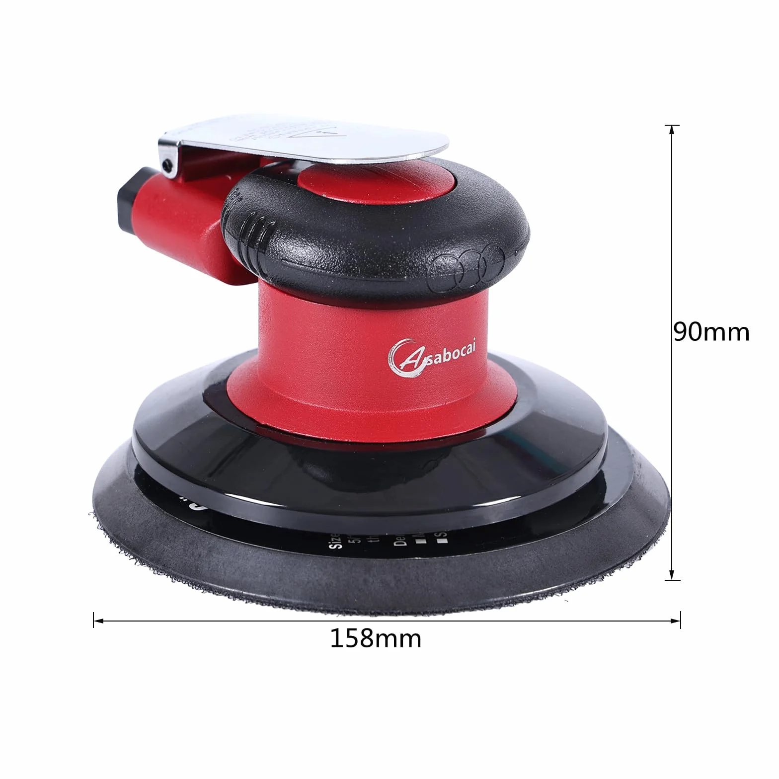 Levigatrice Orbitale Pneumatica 150mm (6"), Levigatrice ad Aria Doppia Azione Professionale, 12000 RPM, 90 PSI, Bassa Vibrazione per Carrozzeria Auto, Legno e Metallo