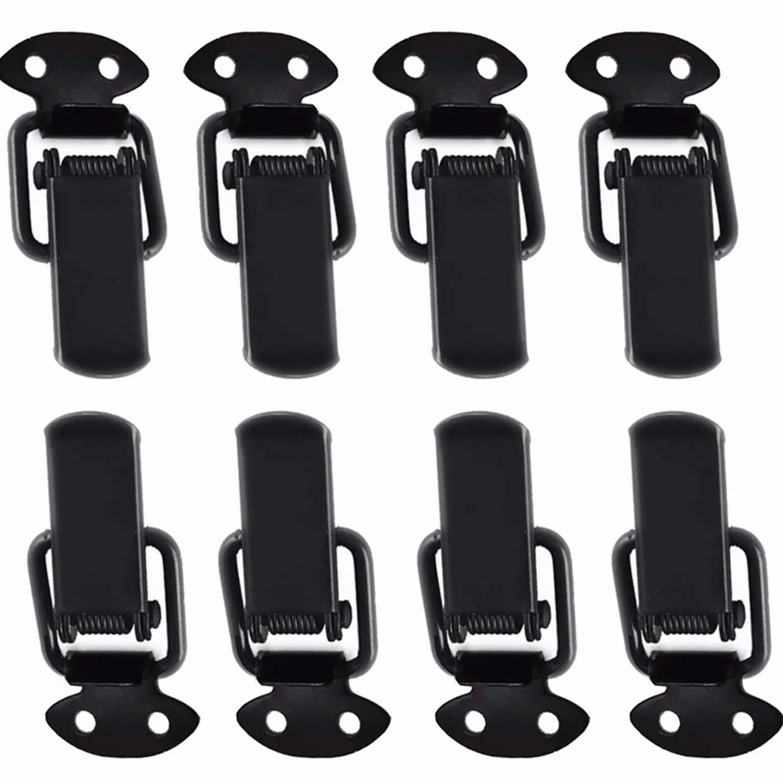 Moraillon Chiusura 8 Pz Serratura Tensione In Acciaio Inox Serratura Cassa Blocco Leva Bloccaggio Dondolo Chiusura Per Scatola Cassetto Armadio Cassetto Cassetta Strumenti Schwarz