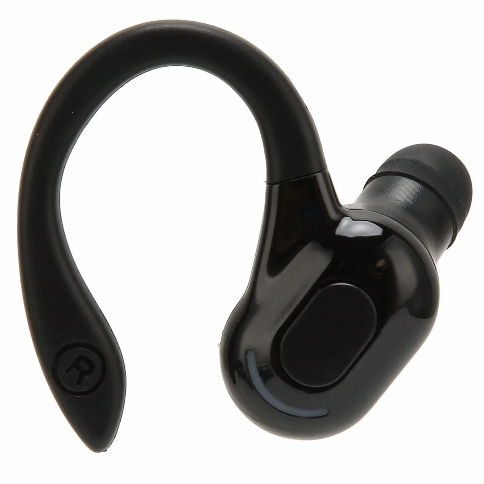 Akozon Auricolare Singolo Orecchio Wireless Nero, IPX4 Impermeabile, Suono Stereo HD, Ricarica USB, Forma Ergonomica, Design Professionale
