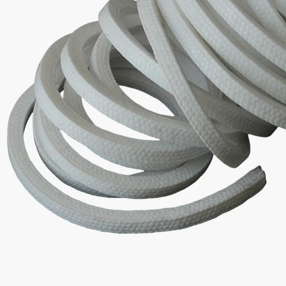 Corda in fibra di vetro per stufe, Guarnizione di compressione intrecciata in PTFE bianco, larghezza da 4 x mm a 20, lunghezza 1 M/2 M | 2MX20MMX20MM