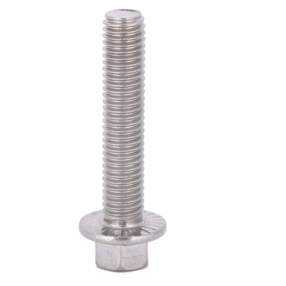 Walfront Viti a Flangia Esagonale M8 Acciaio Inossidabile 304, 10 Pezzi, M8 x 40 mm