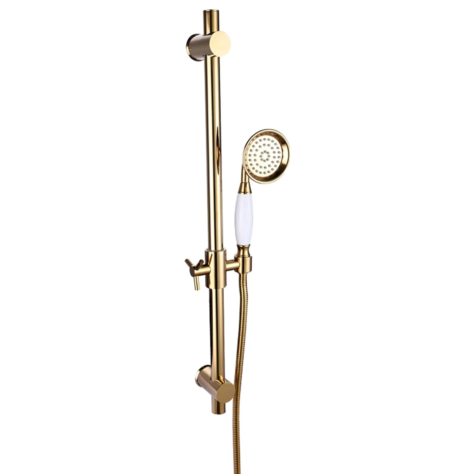 Soffione Doccia Portatile, Soffione Doccia Con Filtro in Ottone Soffione Doccia Ad Alta Pressione Portatile Con Flessibile E Supporto Doccia in Acciaio Inossidabile Da 1,5 M, Installazione Facile