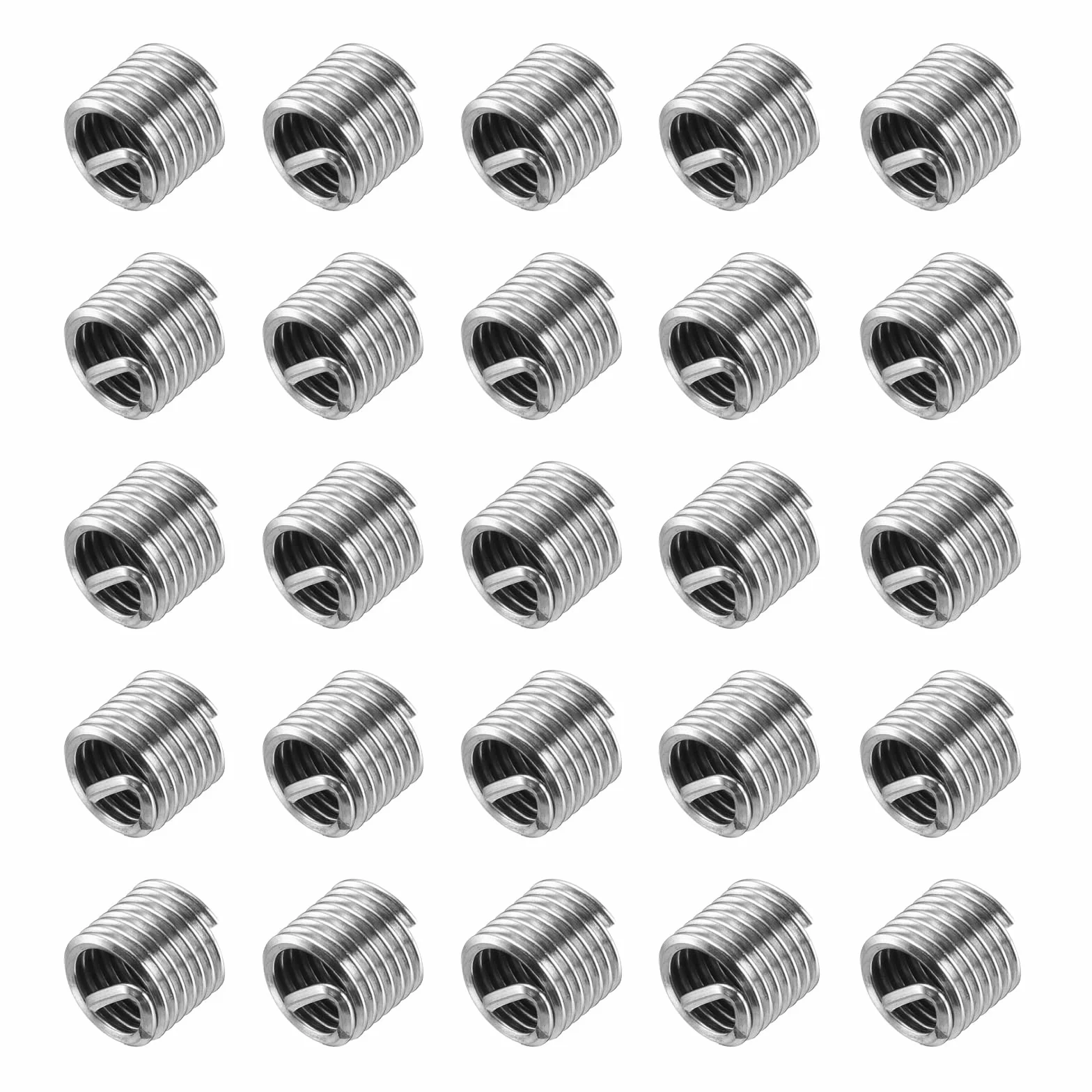 QUARKZMAN 80Pz Inserti Filettati a Filo M6 x 1 1D(6mm) Metrico 304 Acciaio Inossidabile Inserti Filettati Filo Inserto di Riparazione Filettatura Filettata a Spirale