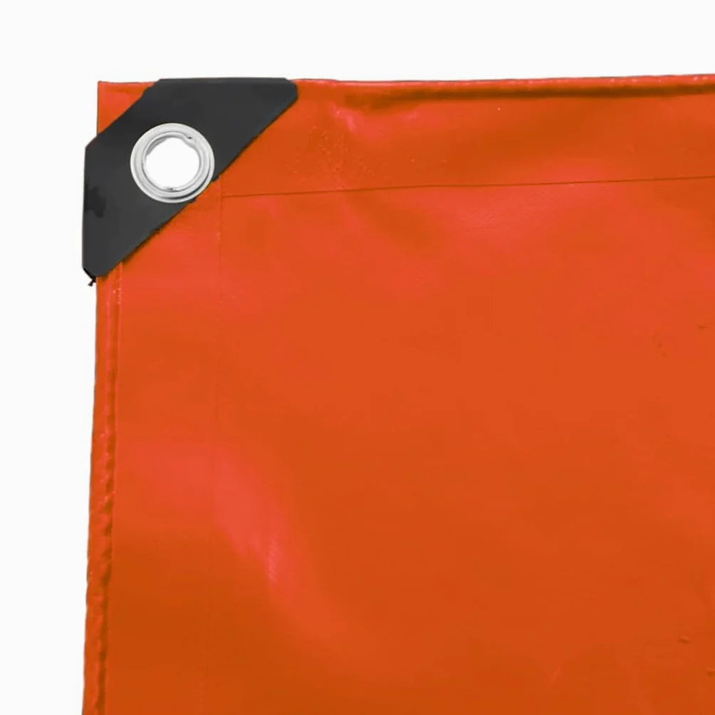 Telone 650 g/m², arancione, 3 x 5 m, con rivestimento in PVC, resistente alle intemperie, con occhielli, resistente agli strappi e ai raggi UV, ideale per giardino, campeggio, auto e protezione