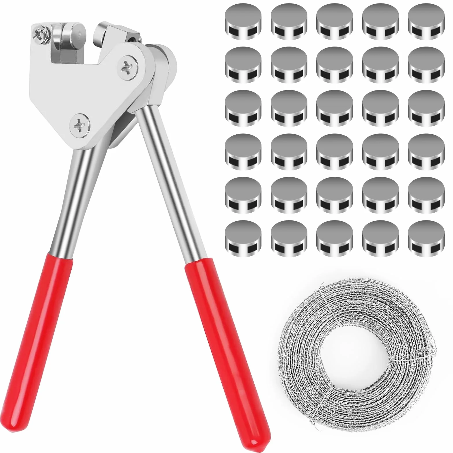 Set di Pinze per Sigilli in Piombo con 130 Guarnizioni e 40M Filo di Sigillatura 8-10mm