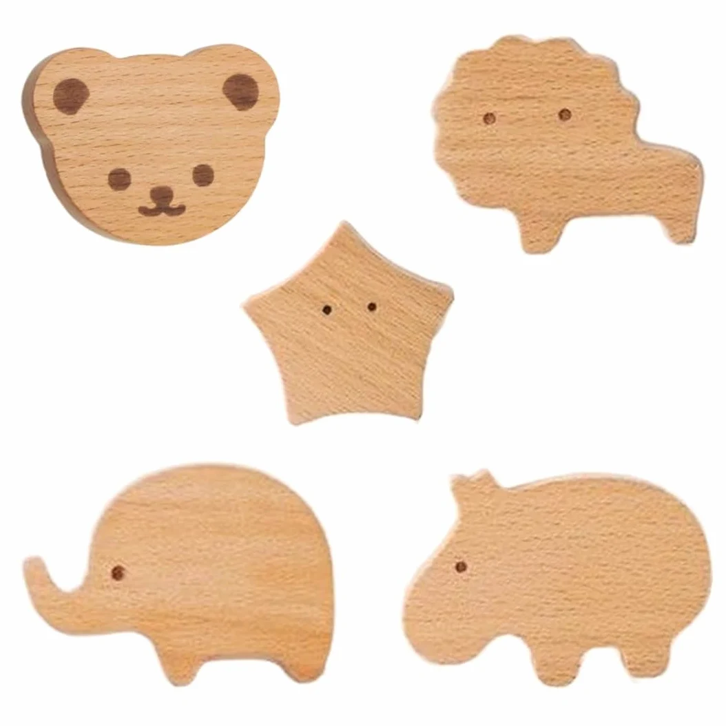 Set di 15 pomelli in legno naturale per armadietti, cassetti, armadi, bagno, guardaroba, mobili e decorazioni per la casa