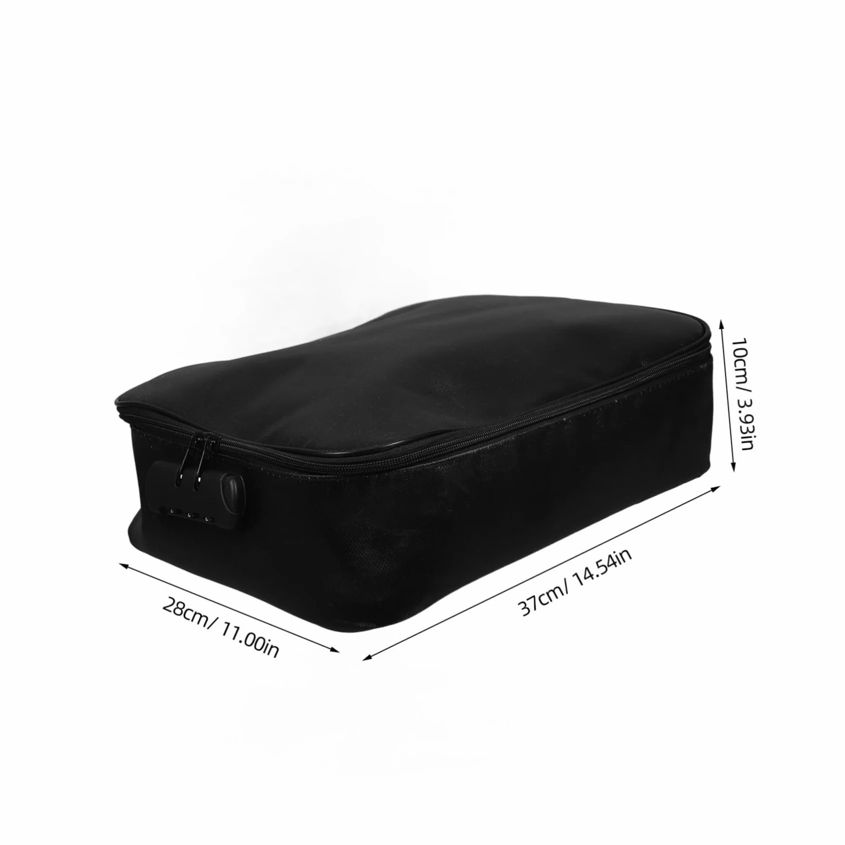 Sacchetto Ignifugo per Documenti Multi Strato in Fibra Nera | Uso Viaggio e Quotidiano, Design Elegante e Resistente, Organizer Portatile Chiusura Sicura