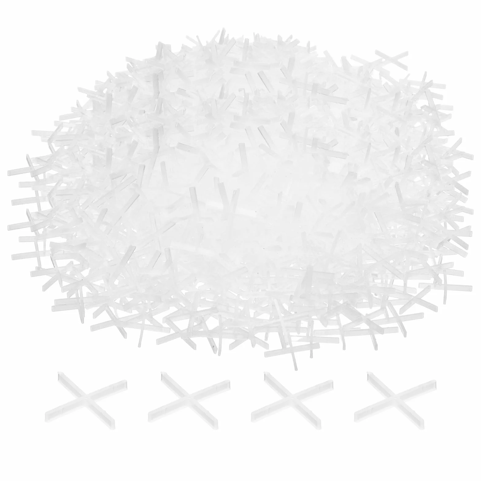 QUARKZMAN 1000Pz Separatori per Piastrelle 1mm Croce in Plastica Rigida Livellatore Spaziatura Piastrelle Ceramiche Parete Pavimento