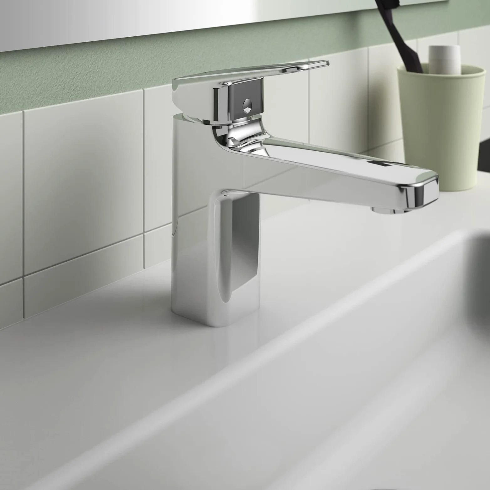 Ideal Standard - Ceraplan, Miscelatore monocomando grande per lavabo, Cromato