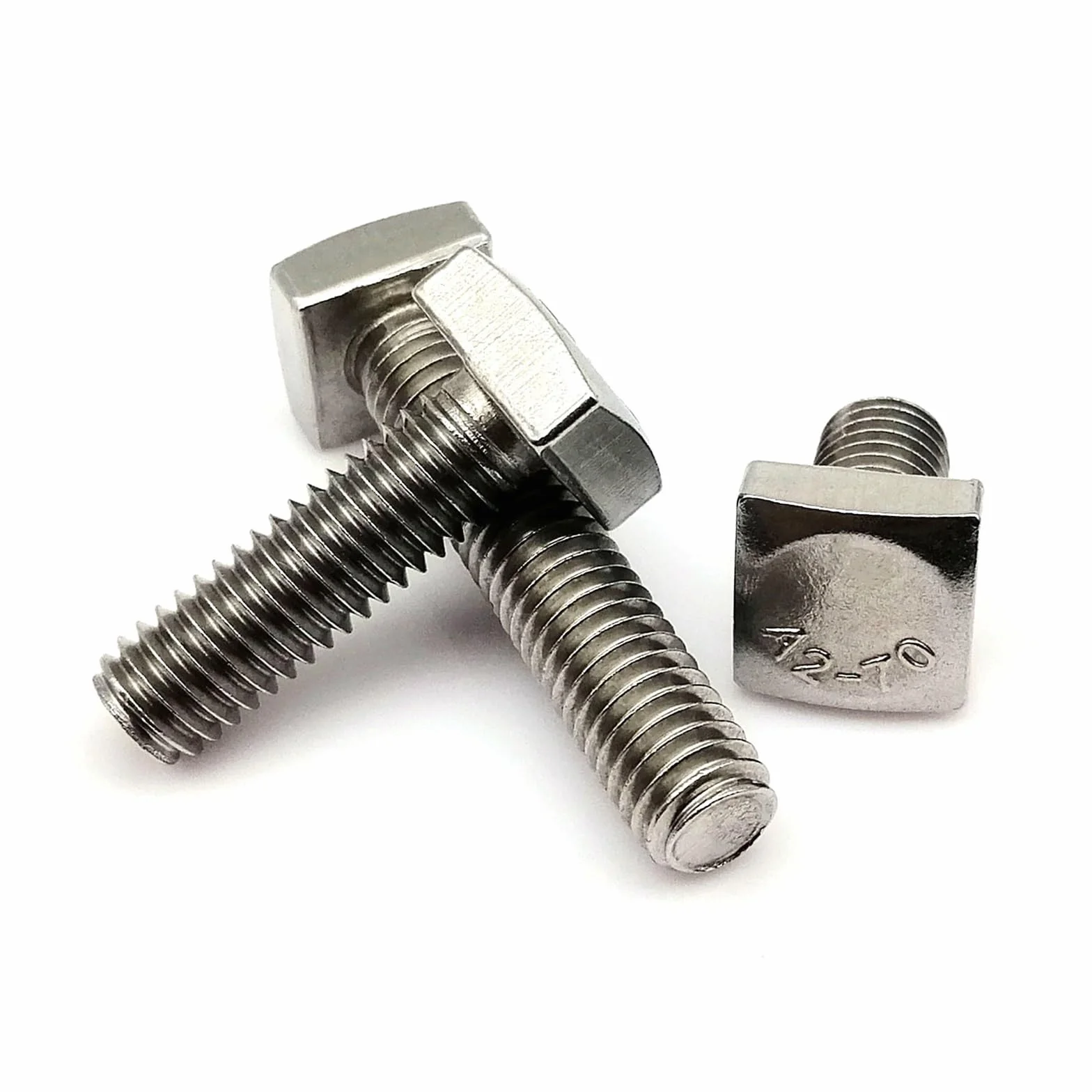 Piatto in Acciaio Inox Quadrato M6/M8 GB35 304 A2-70 Vite di Macchina Bullone 8-80mm