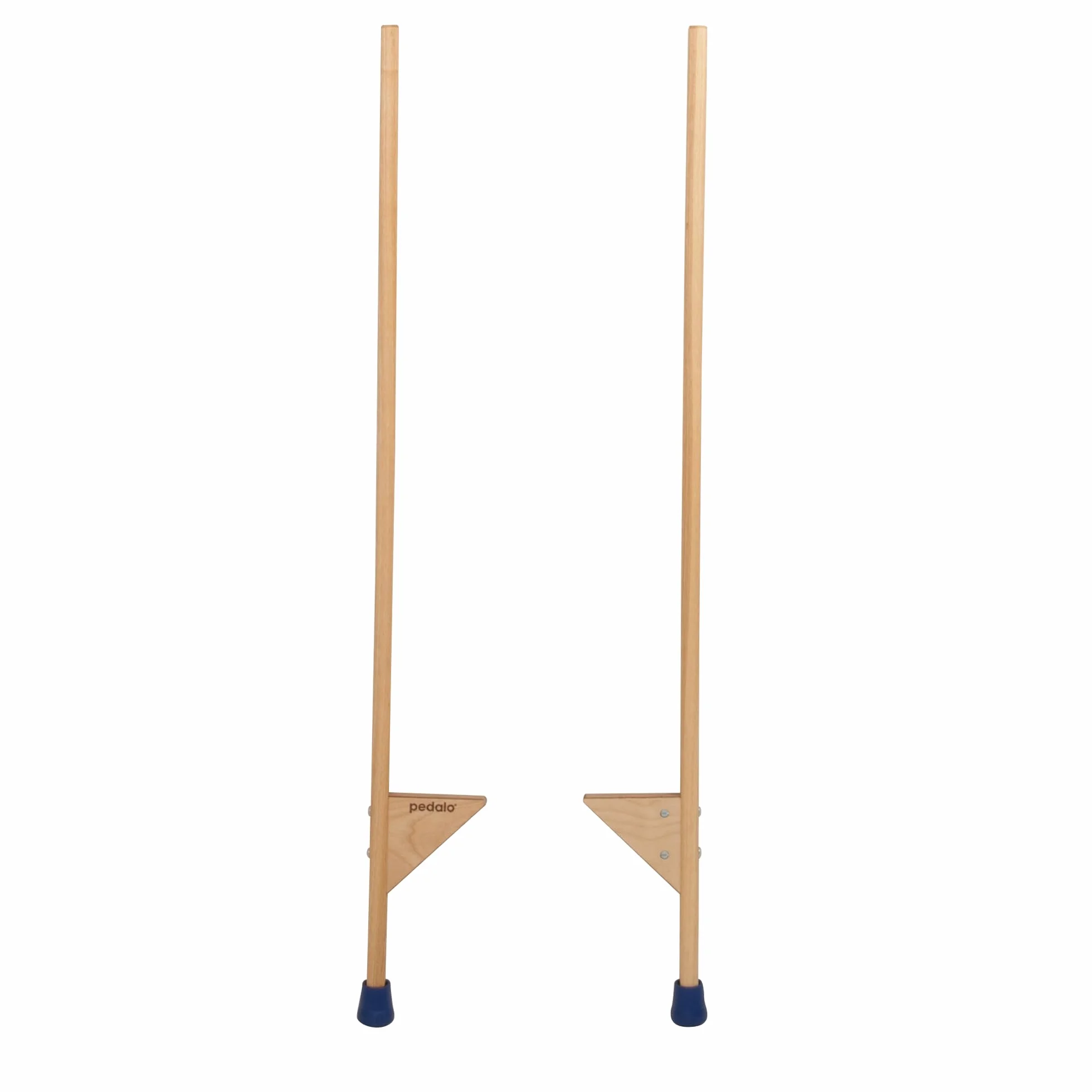 Pedalo Trampoli 118 cm Regolabili Gambi Legno Antiscivolo Gomma