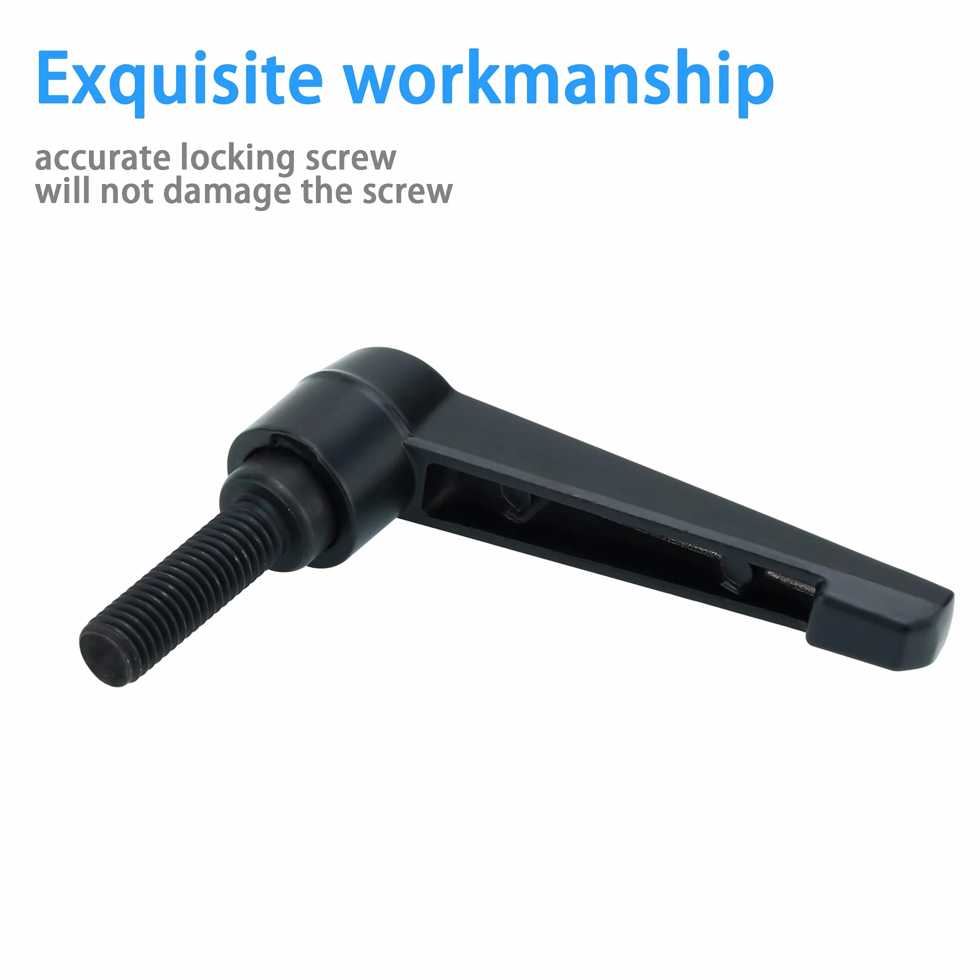 INTIRILIFE Leva di serraggio M5 25mm Dado di serraggio Maniglia Regolabile Nero