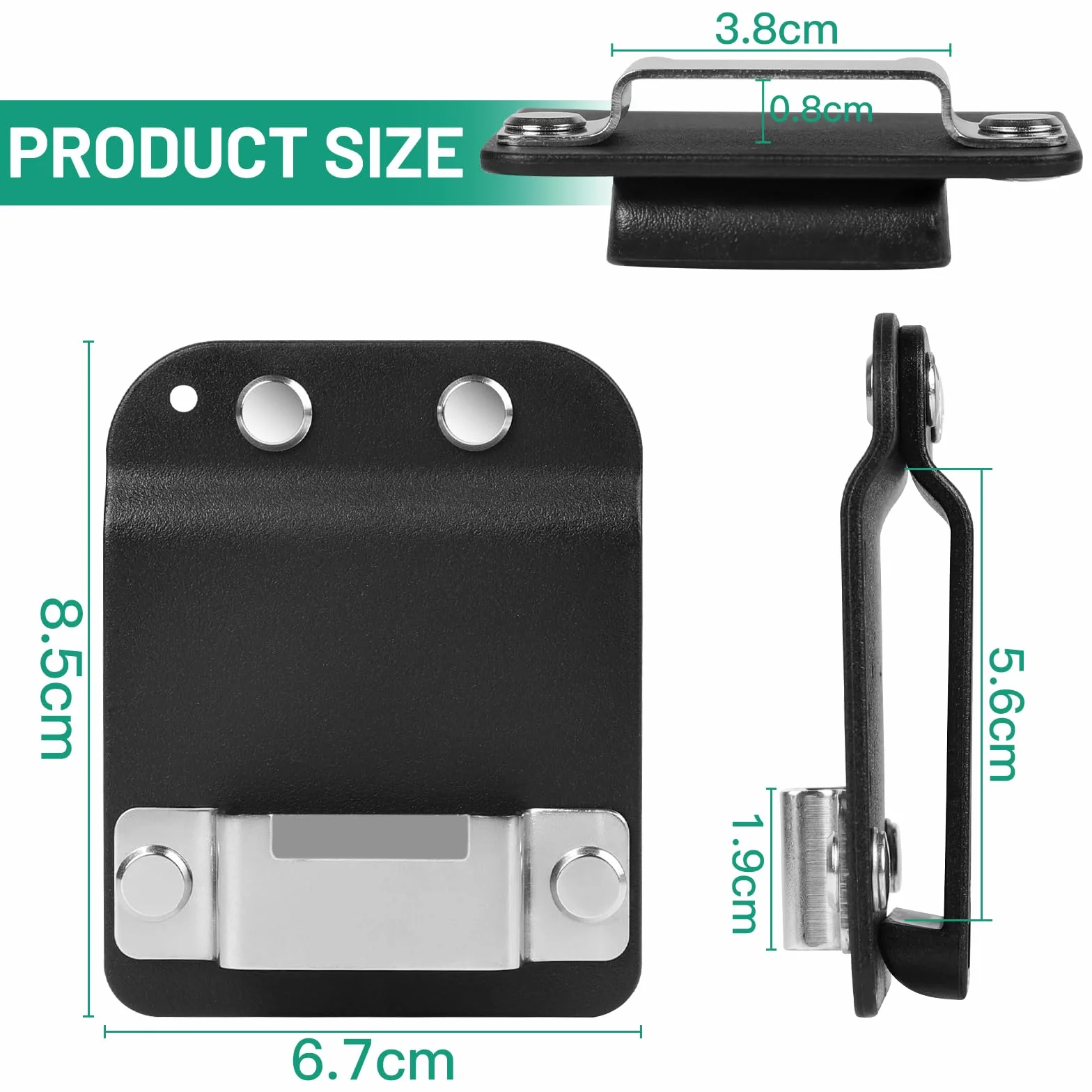 DBREAKS Porta Attrezzi da Cintura, Supporti per Metro a Nastro per Cintura, Supporto Clip-on in Acciaio Inossidabile 304, per Avvitatori ad Impulsi, Trapani Senza Fili, Chiodatrici, Metri a Nastro