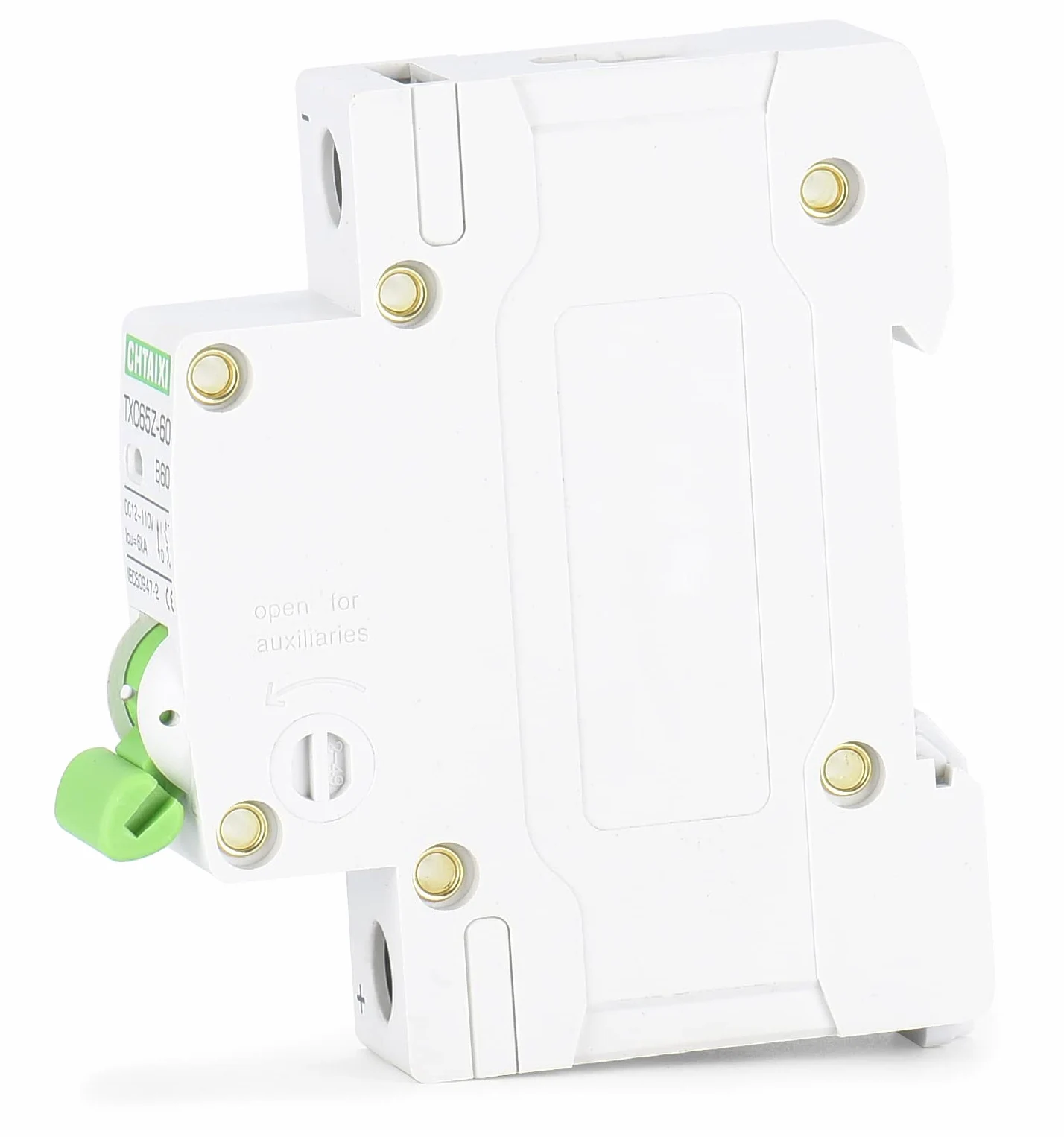 Interruttore automatico in miniatura, 12 V-110 V CC, 32 Amp 1 polo, protezione per interruttore batteria per sistemi solari fotovoltaici e camper, viaggio magnetico termico, montaggio su guida DIN