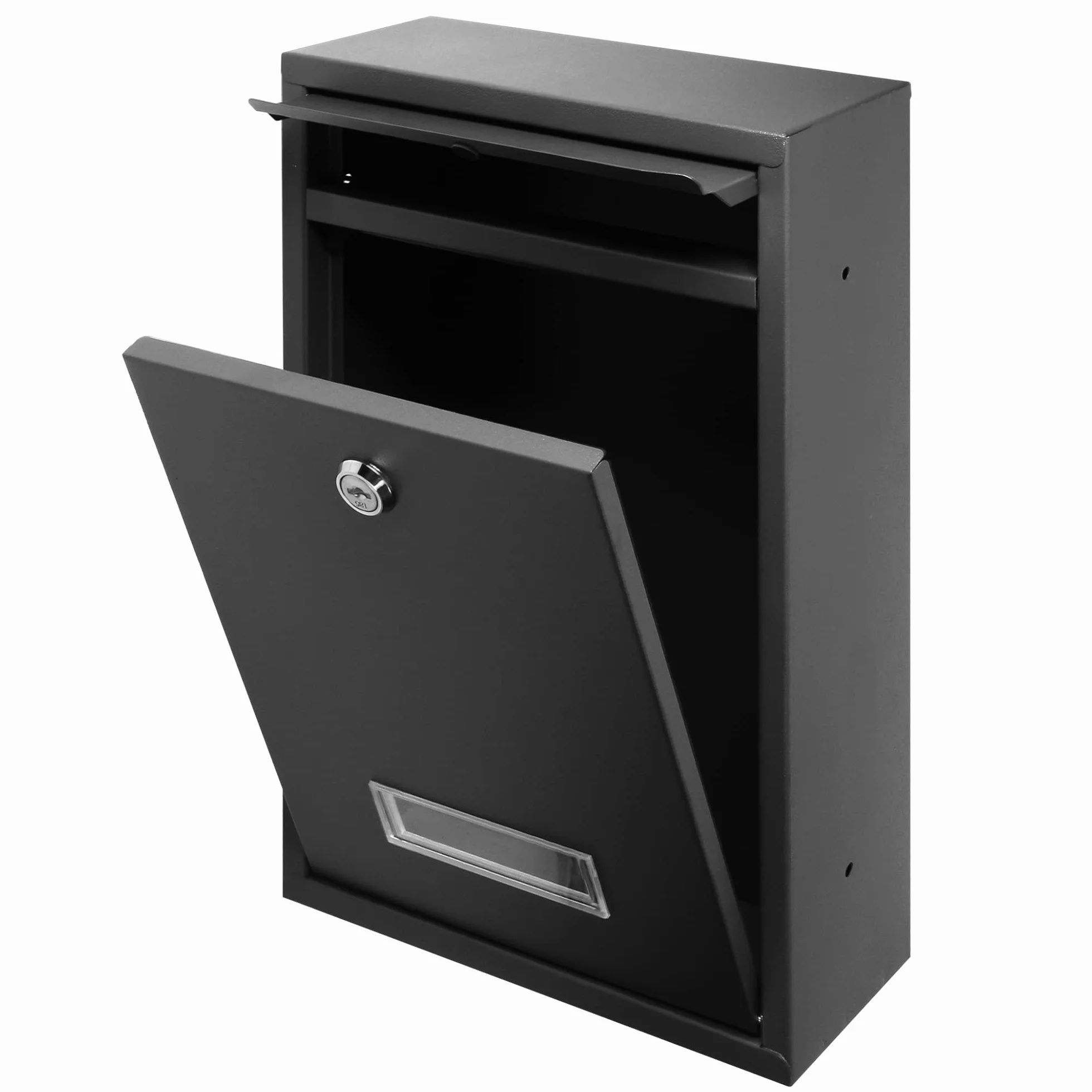 Cassetta Postale da Esterno in Acciaio Zincato Nero