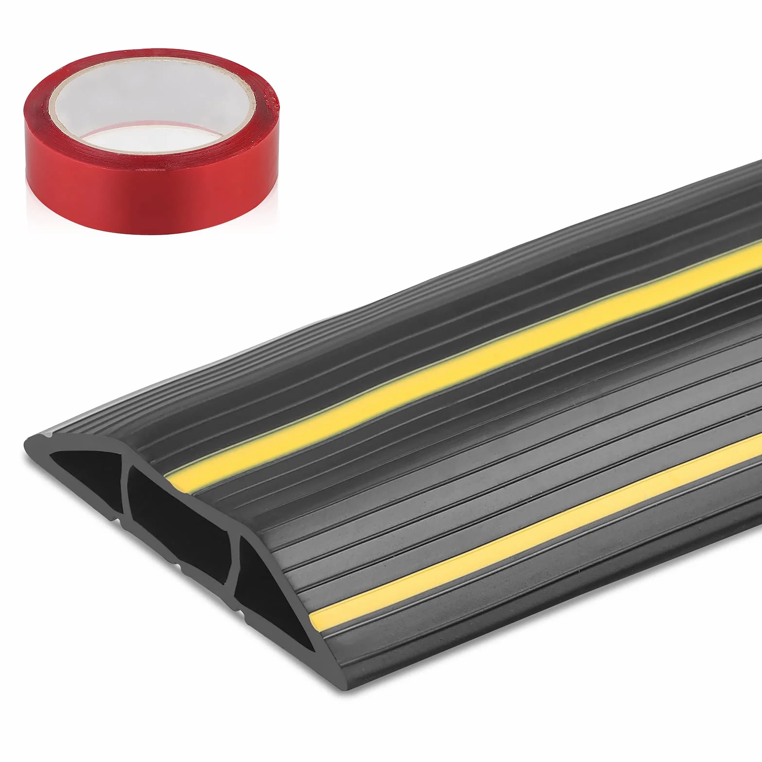 CPROSP Copertura Cavi a Pavimento Canalina Calpestabile 200 cm x 8,3 cm 3 Canali Nastro Adesivo